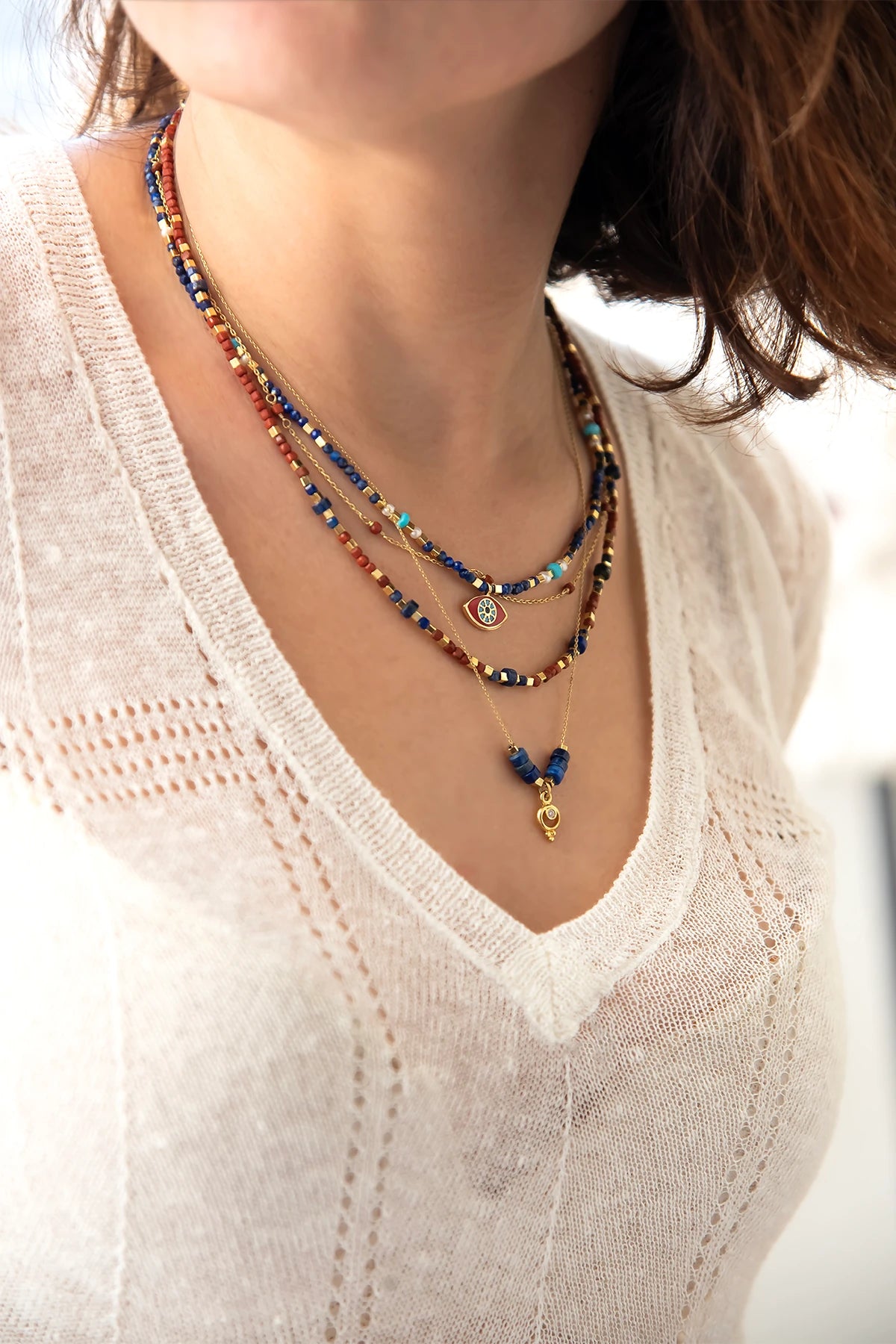 TIDAL – Blue Lapis Pendant Necklace