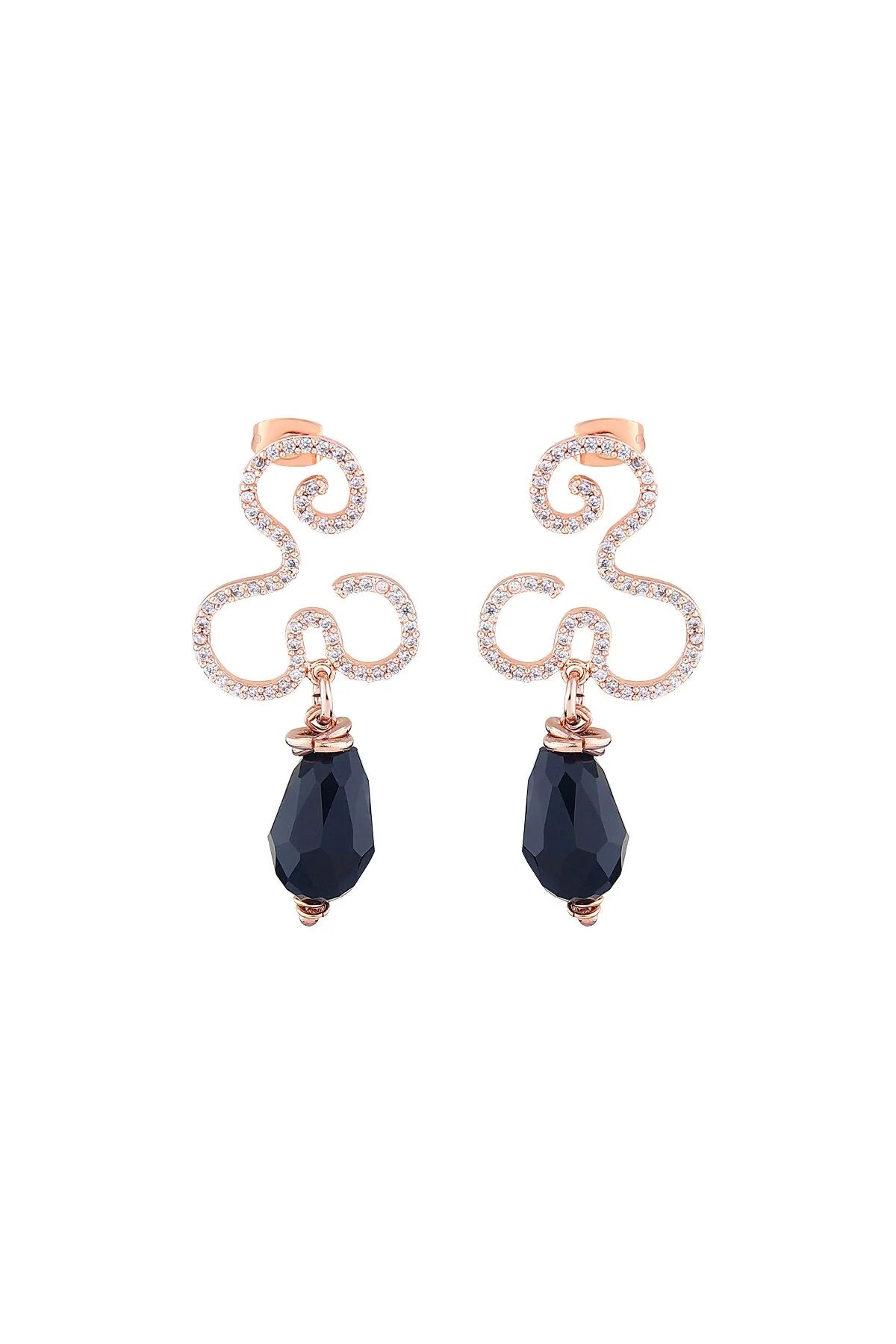 BLACK FLOW - Drop Earrings