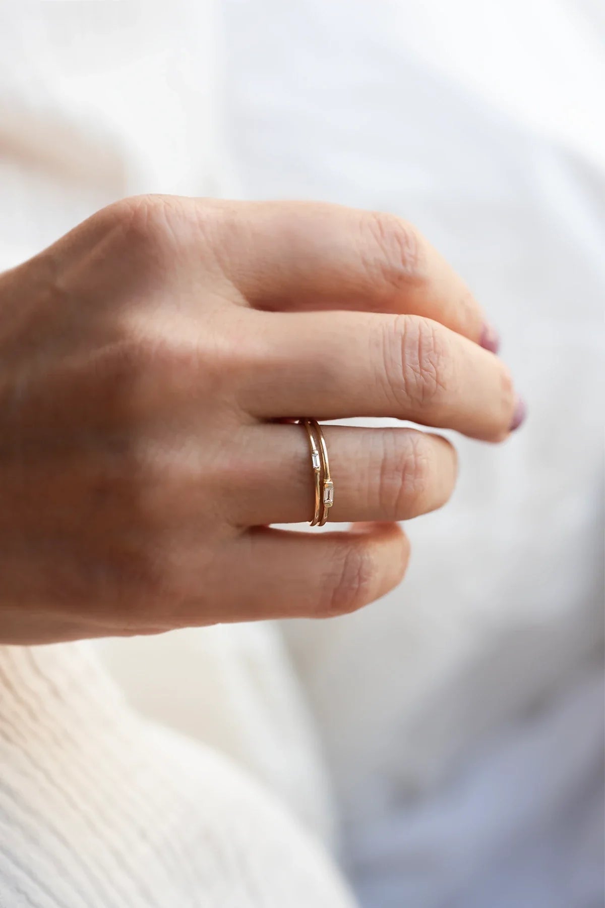 SOLITAIRE – Baguette – L – Baguette Solitaire Ring