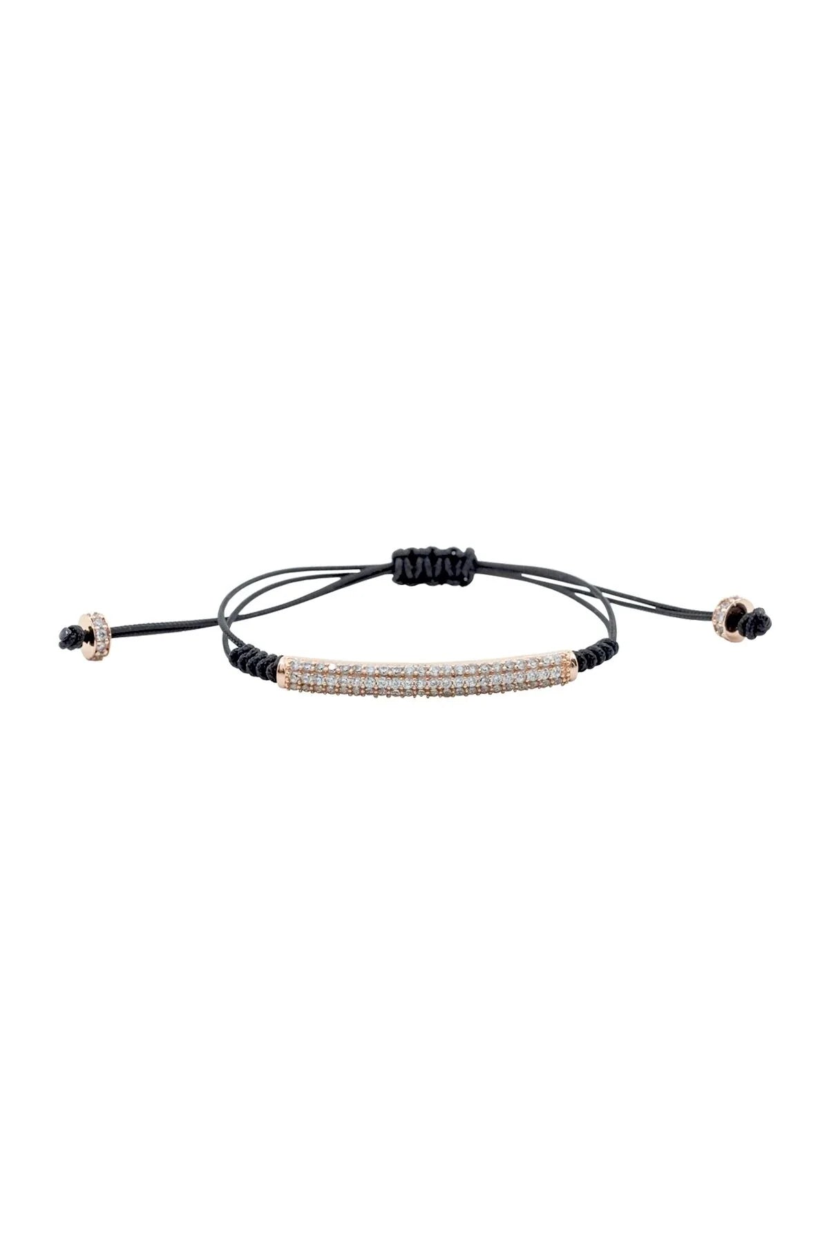 TUBE – CZ Bar Adjustable Cord Bracelet