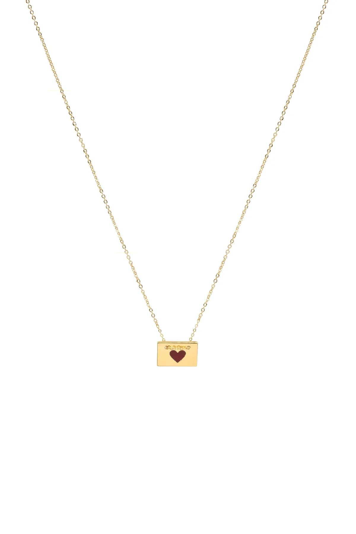MI AMOR – Tiny Enamel Heart Pendant