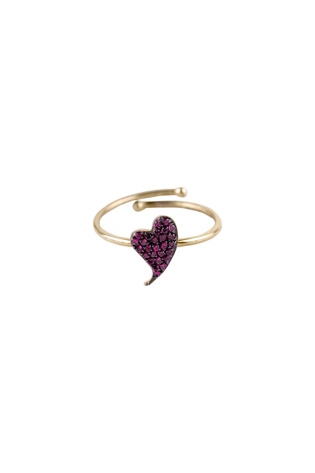 PINKY BEAT – Pink Sapphire Heart Ring