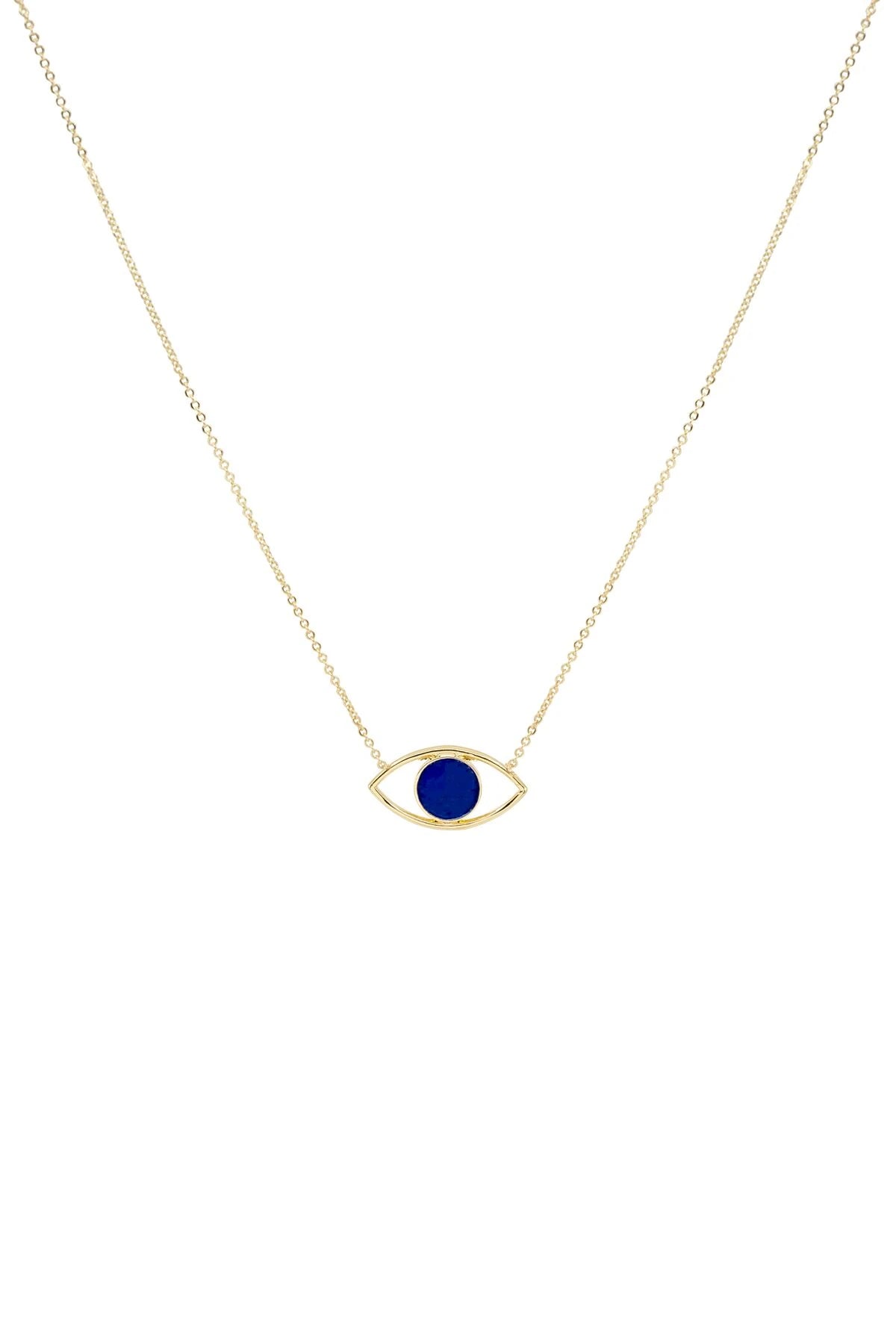 FACE OFF - AZURE - Double-Sided Eye Necklace