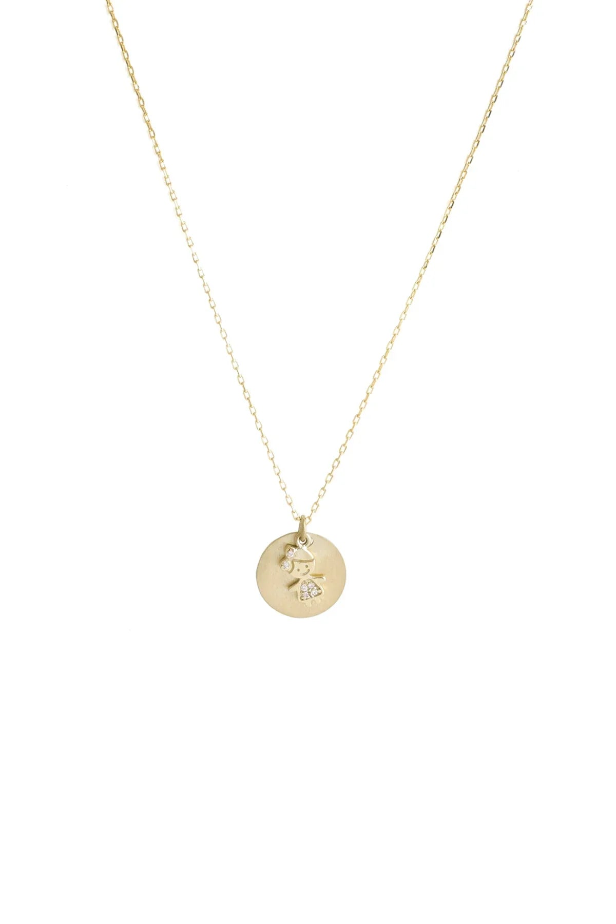 LOLA MINI – Personalized Little One Medallion Necklace