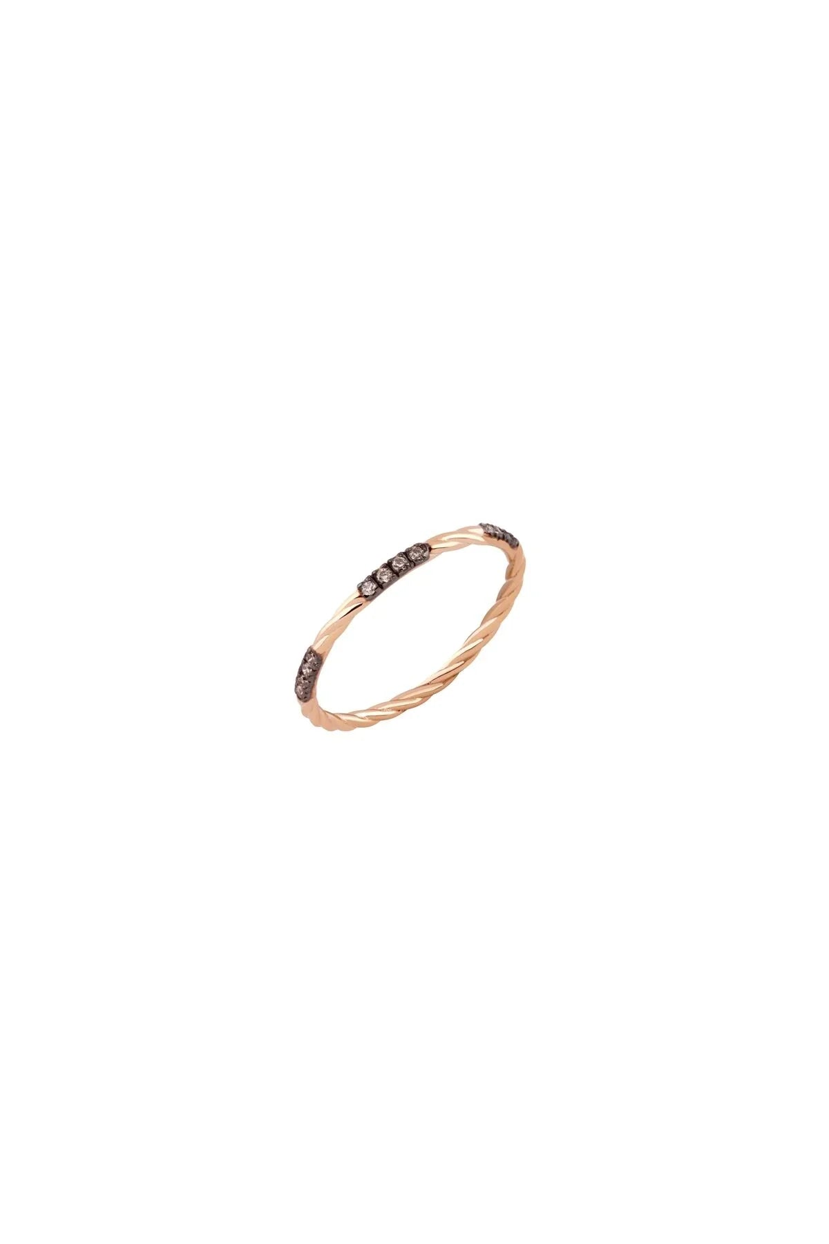 ELDA – Cognac Diamond Band Ring