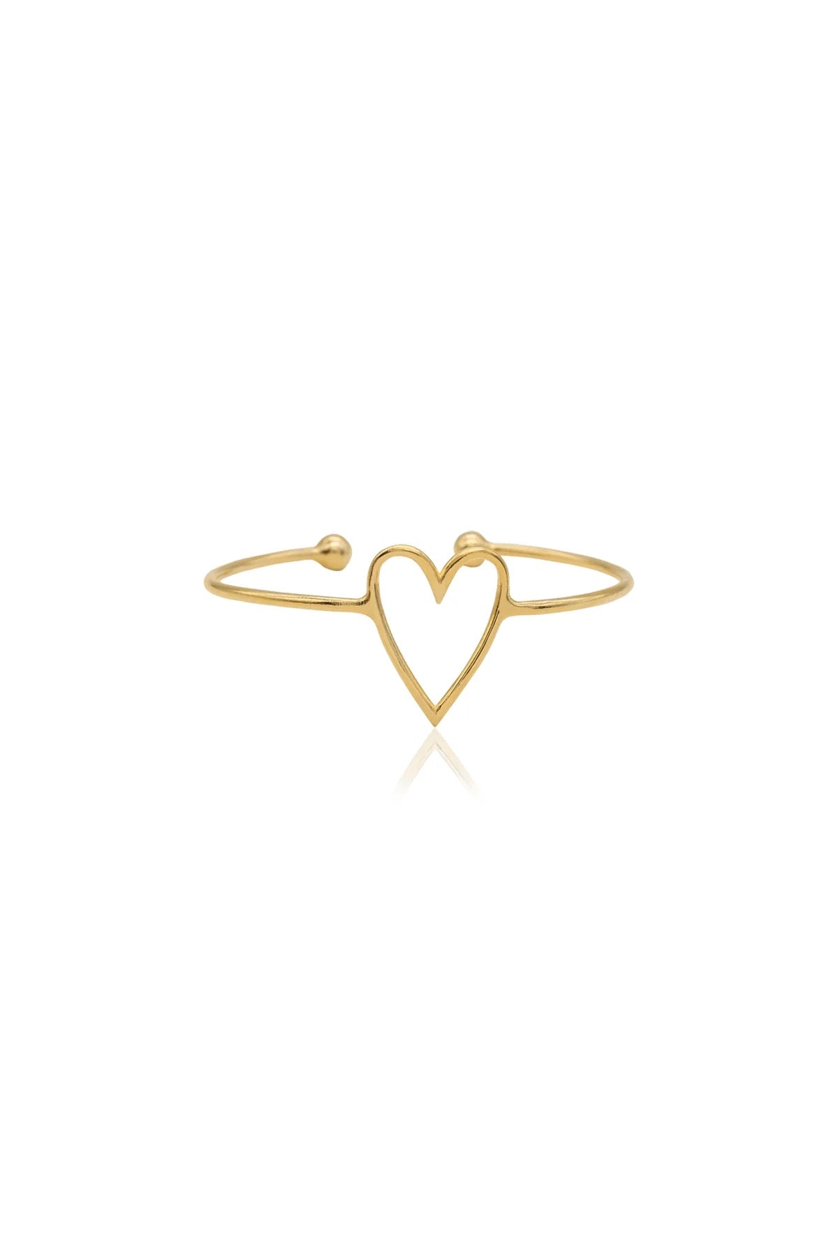 AMORA - Heart-Shaped Cuff Bracelet