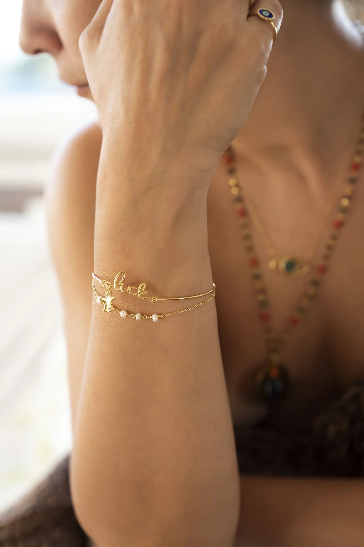 PURITY – Wire-Wrapped Pearl Bracelet