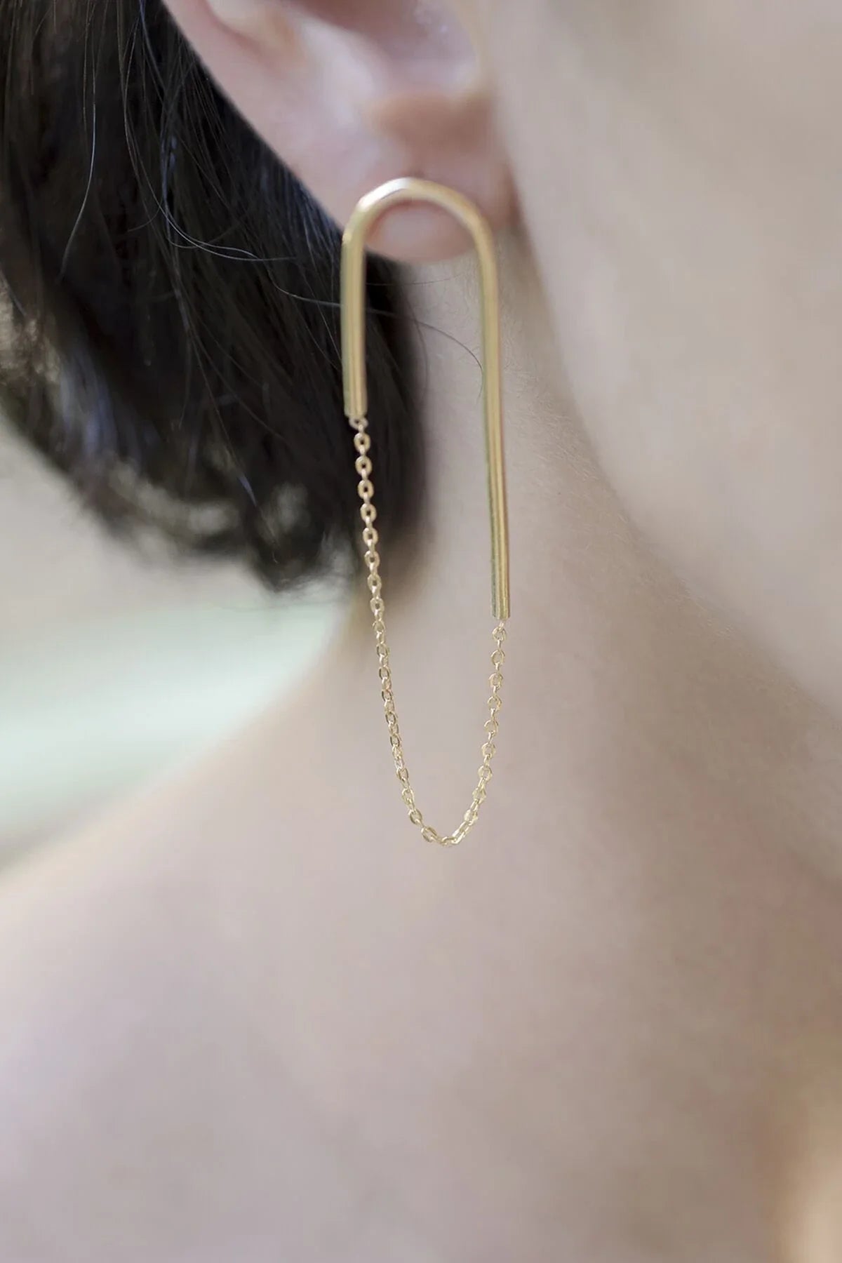 U TURN – Chain Earrings