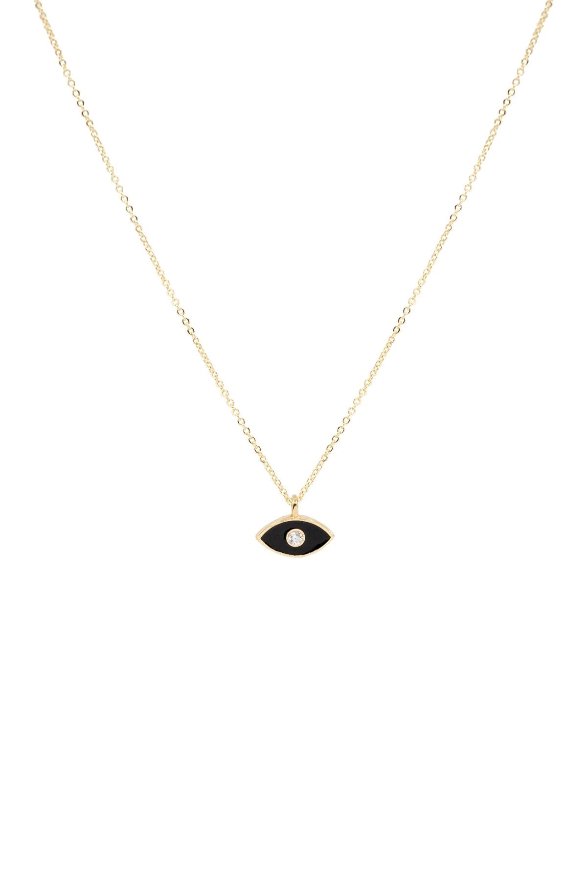 BLACK EYE - Minimal Black Eye Necklace