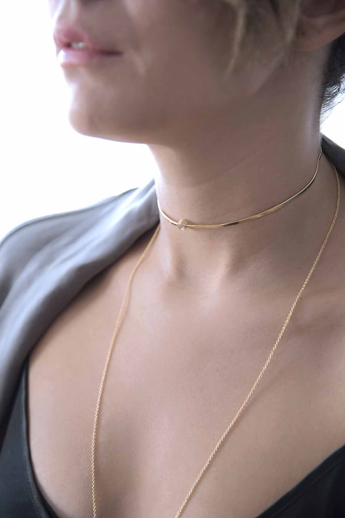 GOLDEN TAIL – Convertible Chain Choker Necklace