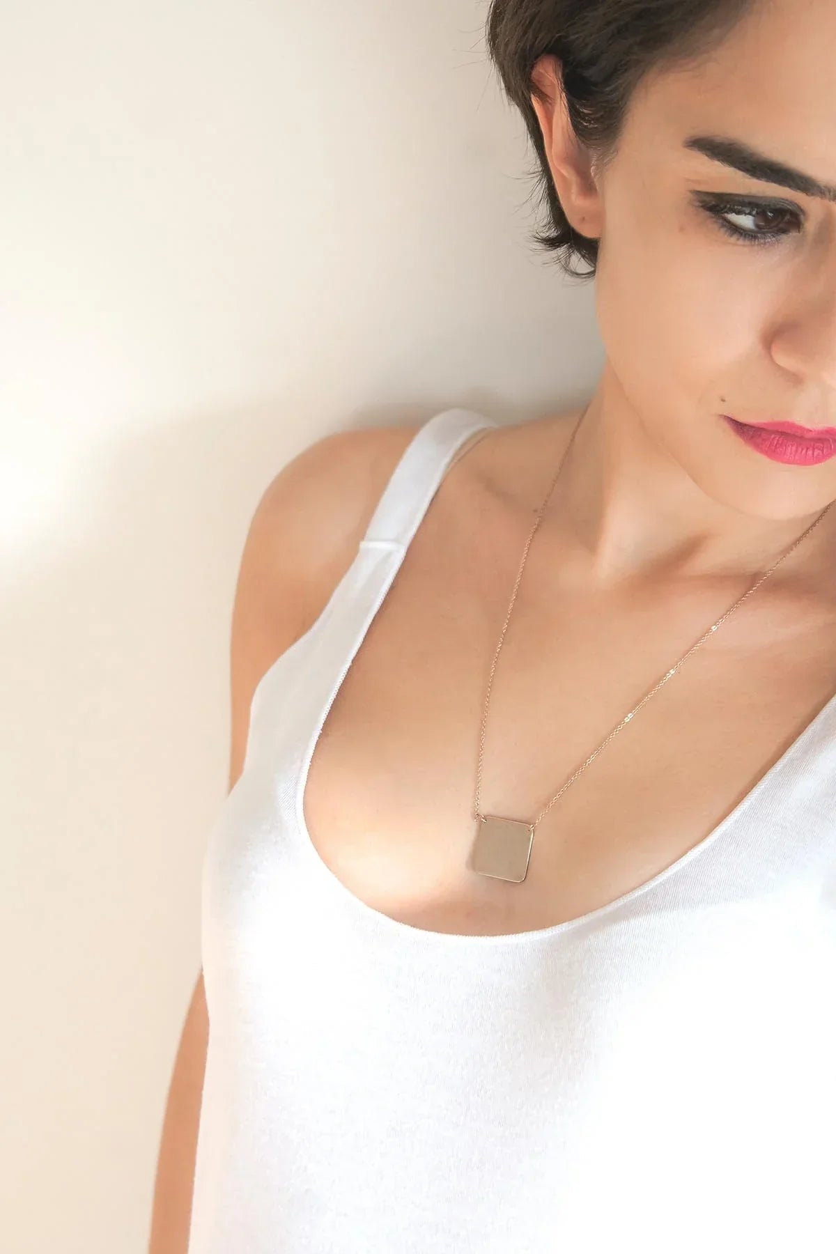 SQUARE - Square Medallion Necklace