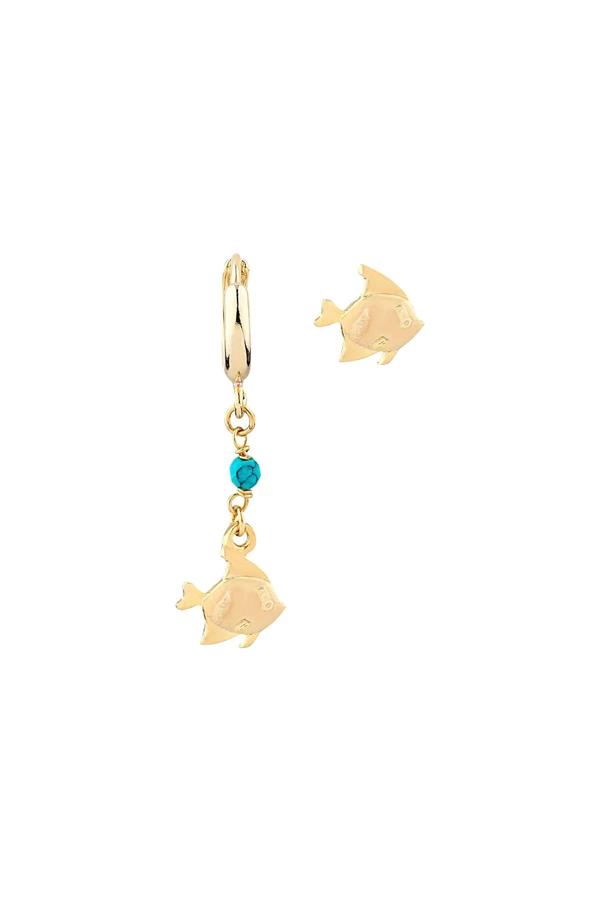TINY FISH – Asymmetric Fish Earrings