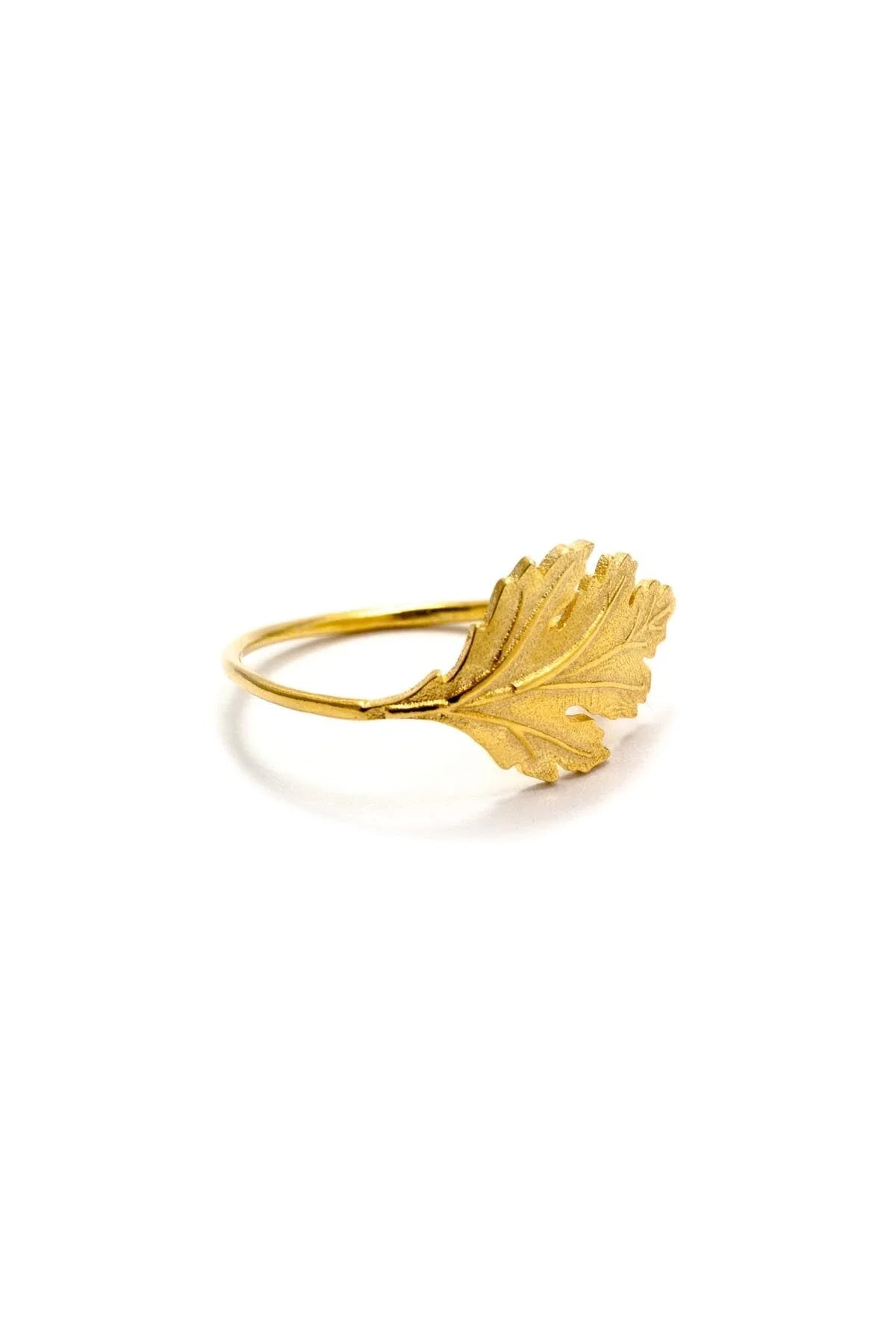THE LEAF β Sculpted Leaf Ring