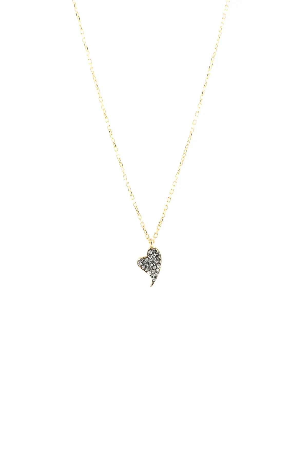 DIAMOND BEAT - Diamond Heart Necklace