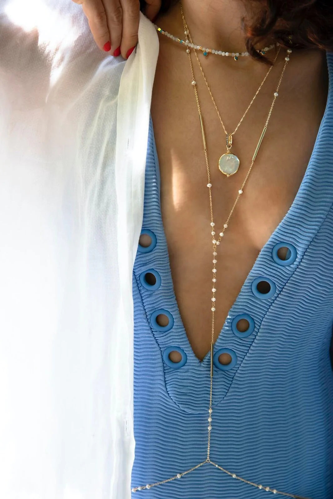 NOA β Coin Pearl Necklace