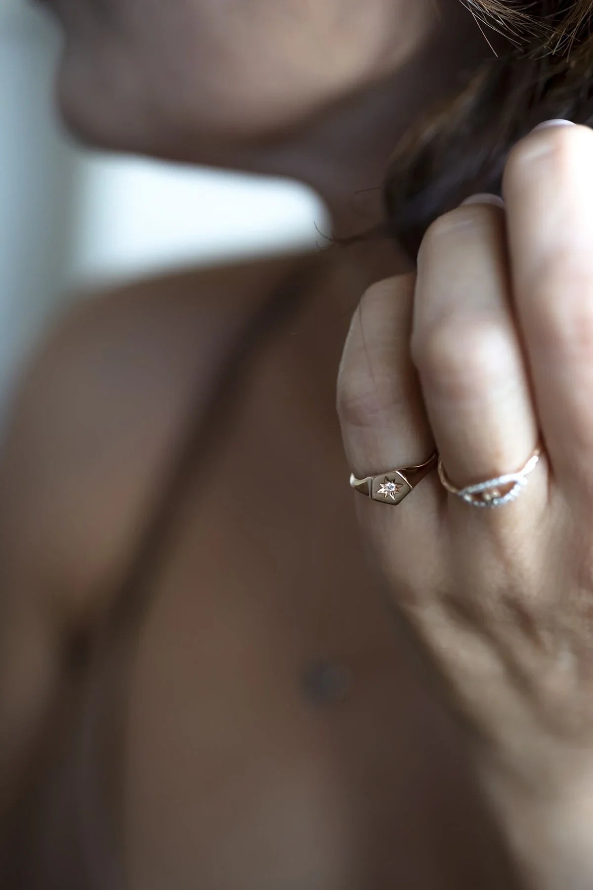 LEON - 14K Gold Little Finger Ring