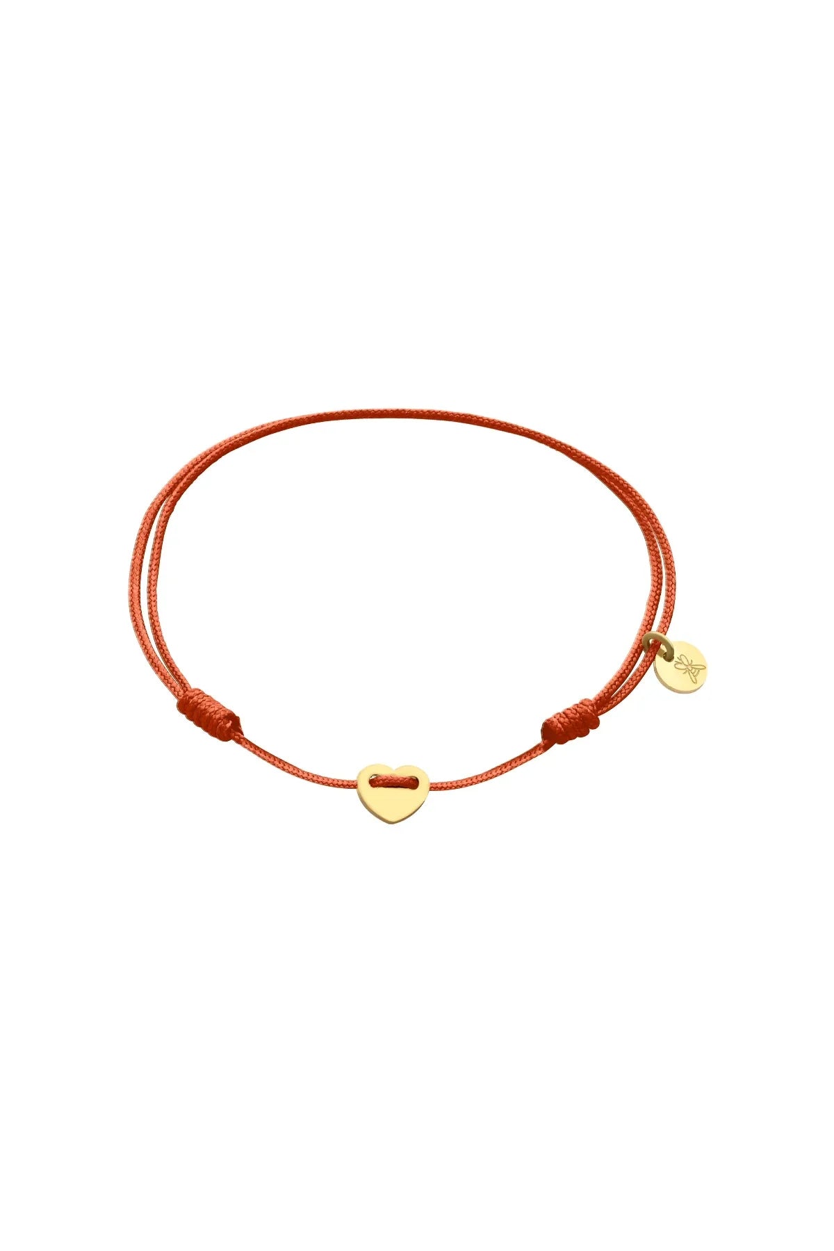 TINY LOVEFUL - BRICK - Minimal Heart Cord Bracelet