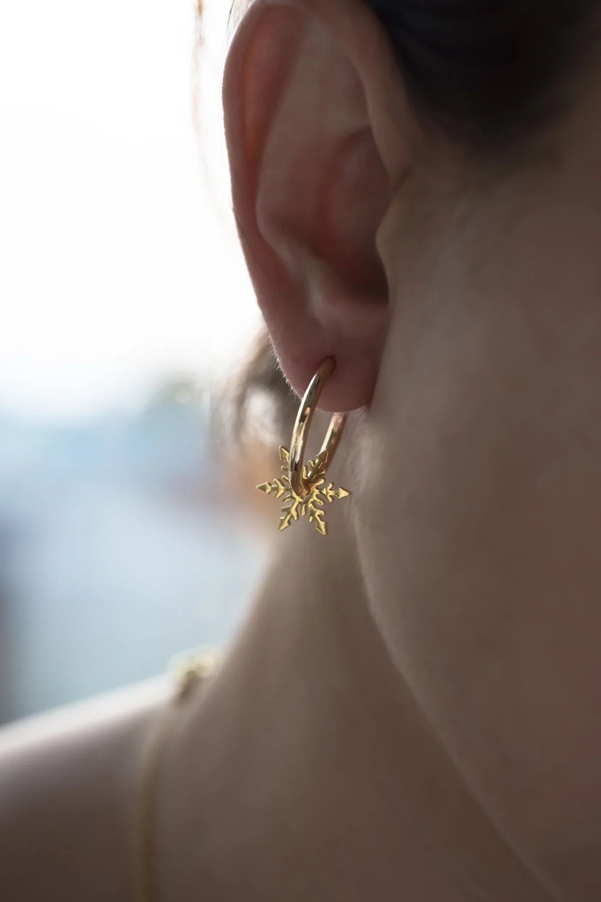 HOOP SNOW - Hoop Earrings