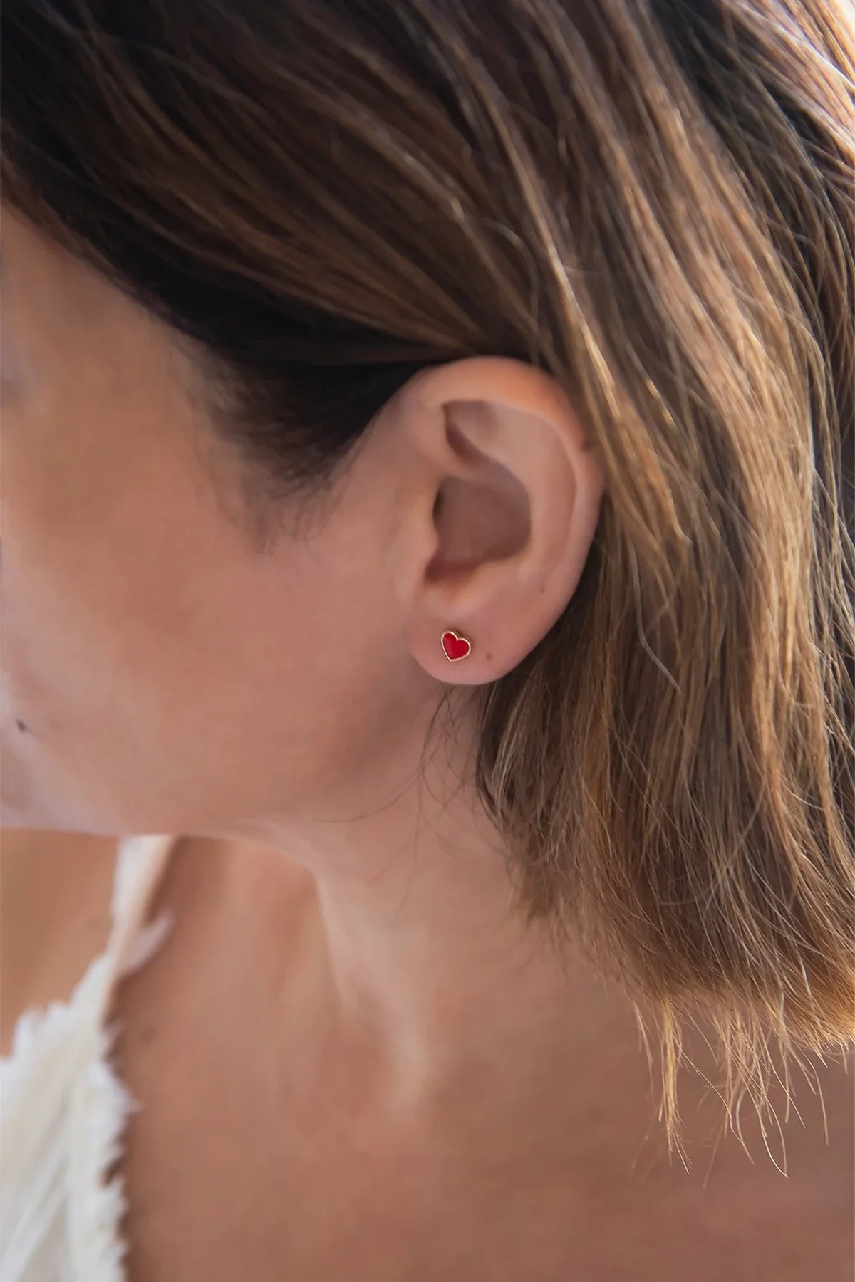 CHERIE - Red Heart Earrings