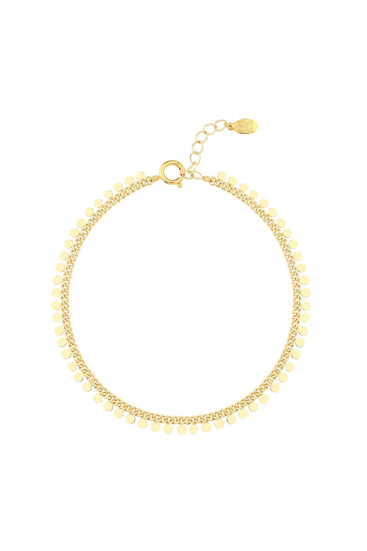 DOTS - Minimal Sequin Chain Anklet
