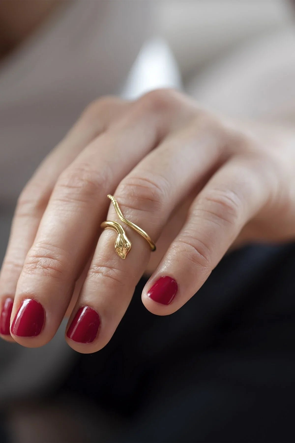 SNAKE AROUND MY FINGER β Snake Knuckle Ring