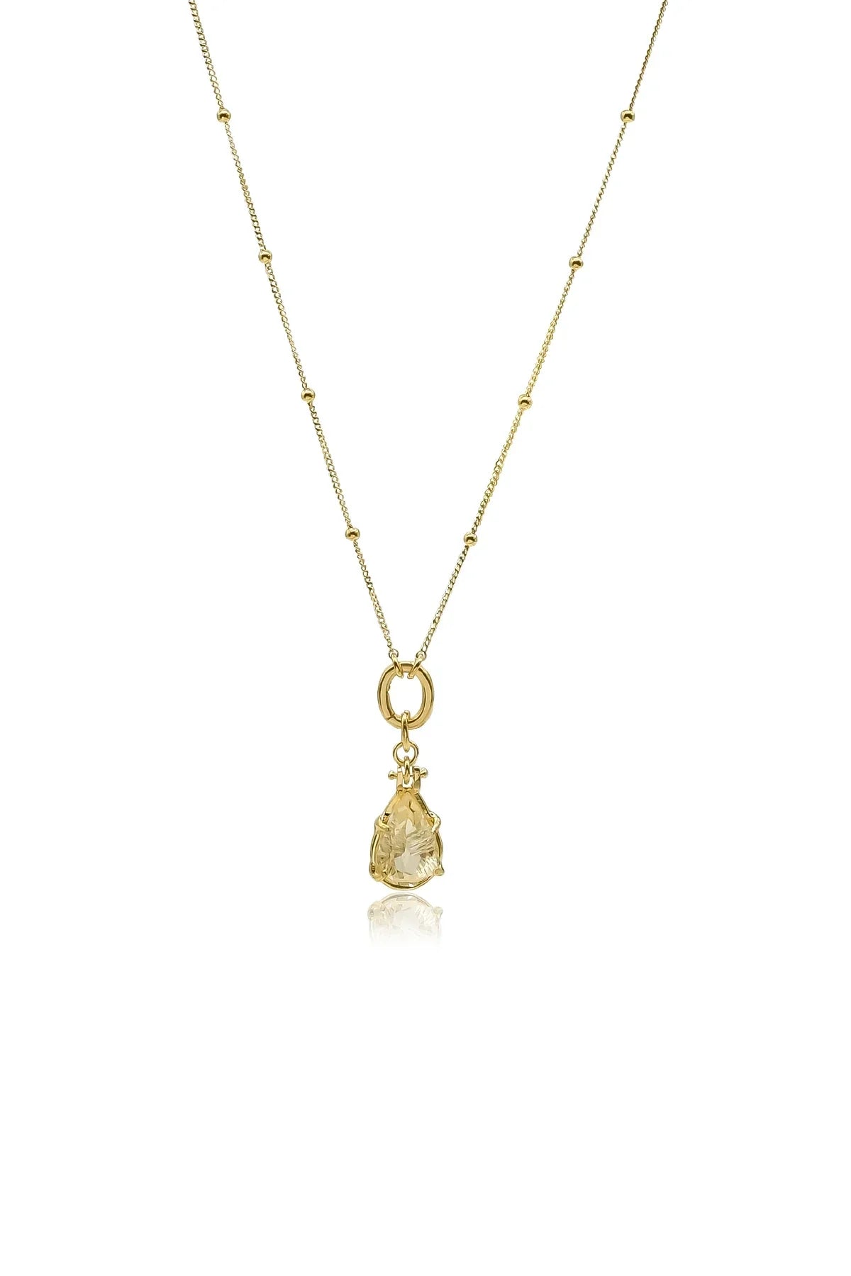 LUMEA β Citrine Satellite Chain Necklace