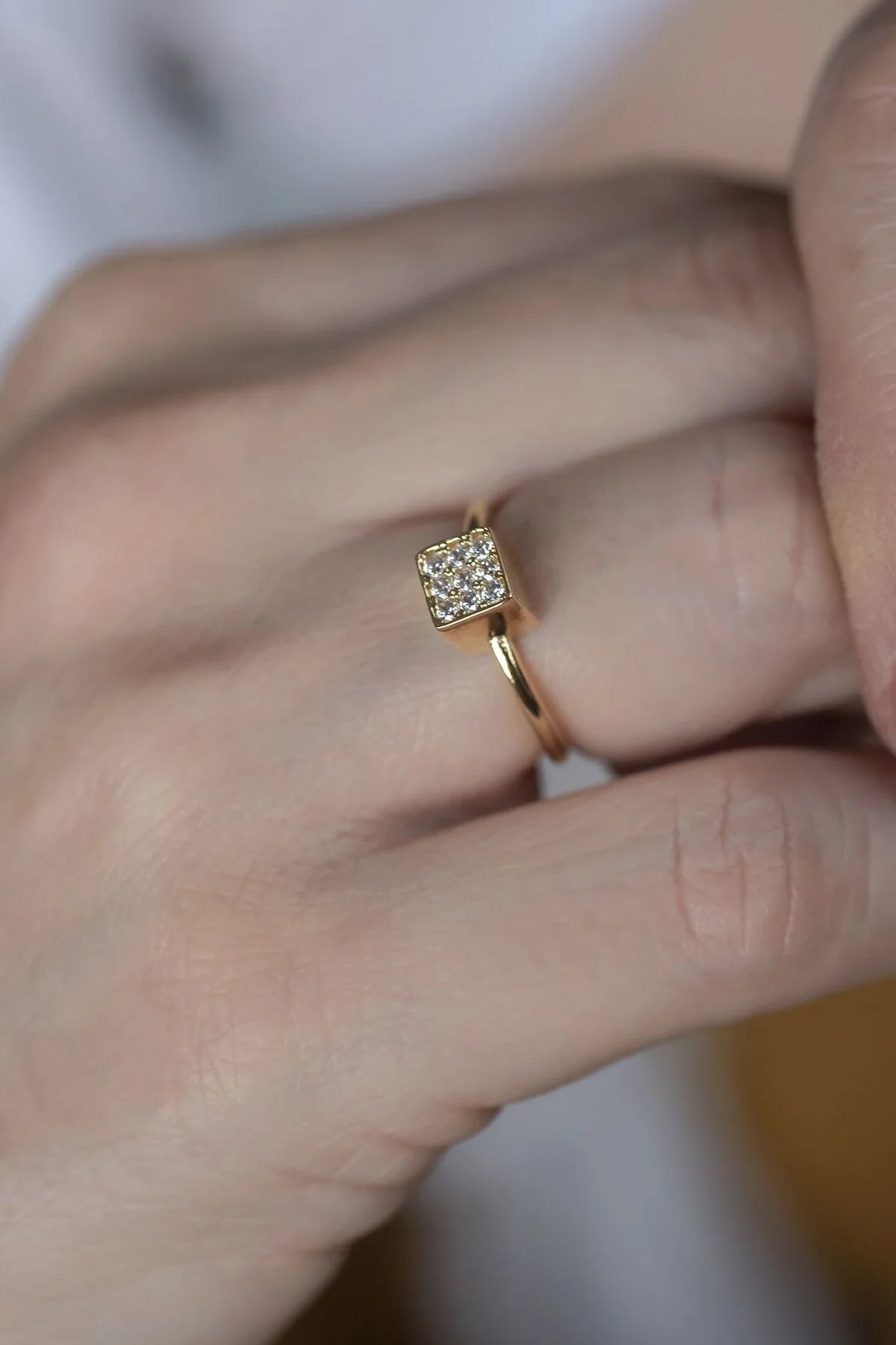 CUBE β CZ Cube Ring