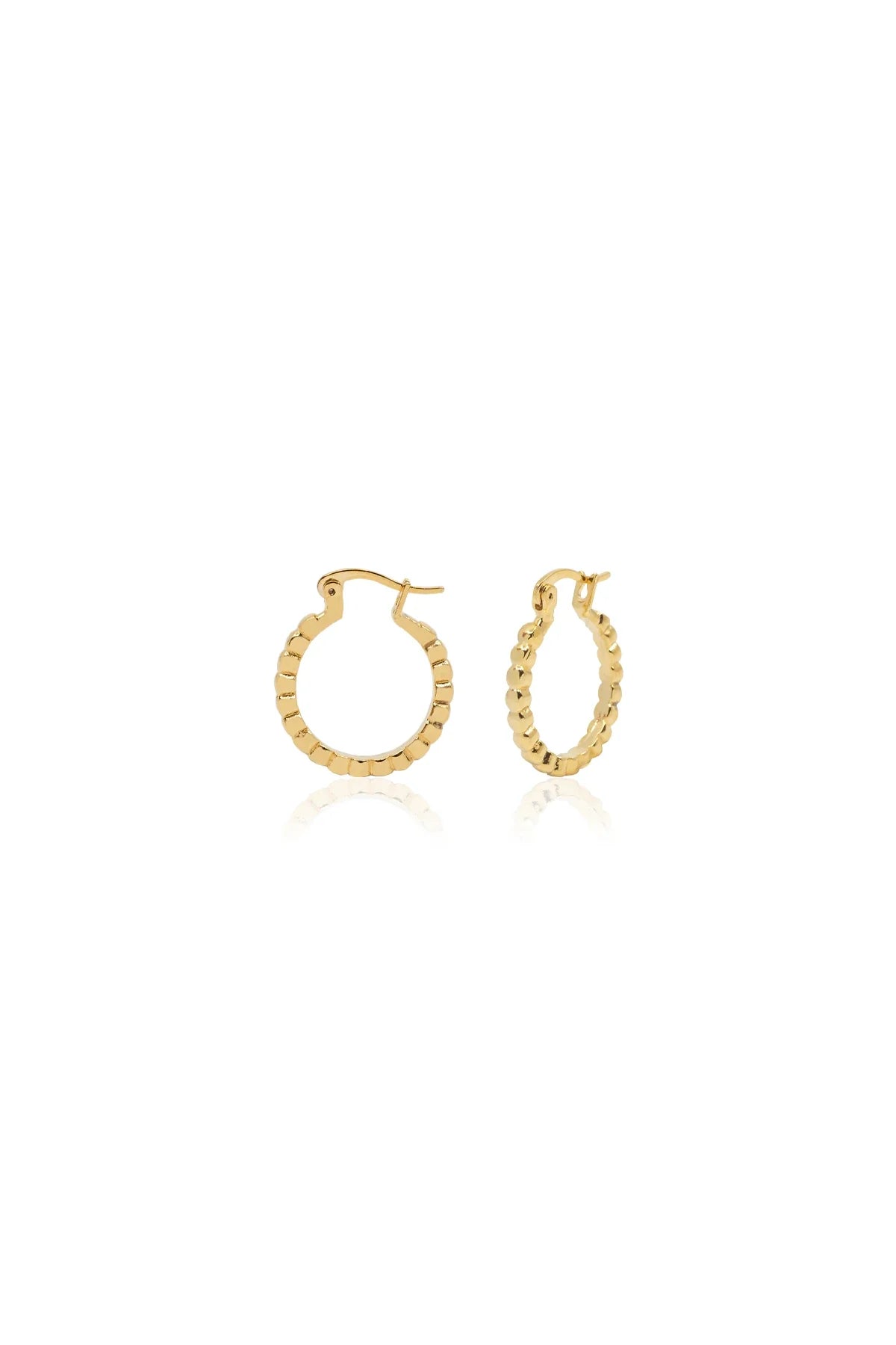 DORI – Beaded Texture Hoop Earrings