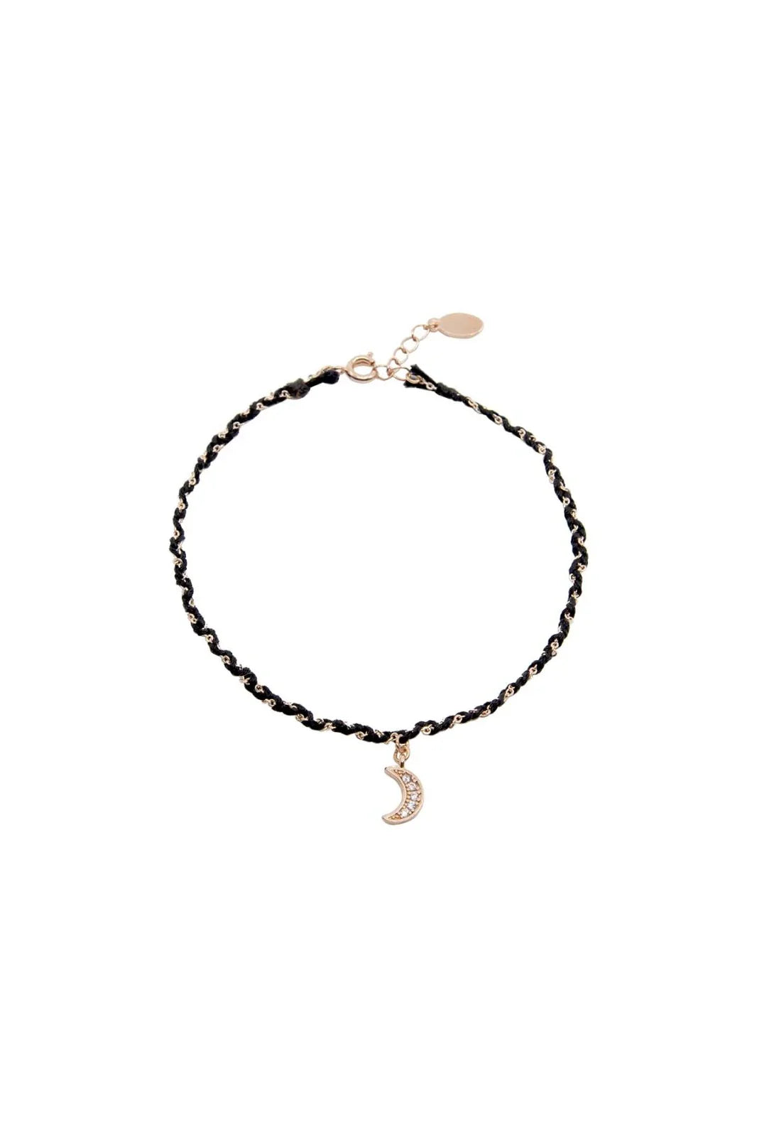 BLACK MOON - Braided Anklet