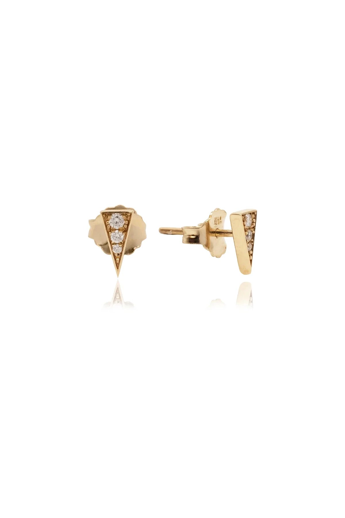 POINT - Minimal Diamond Earrings