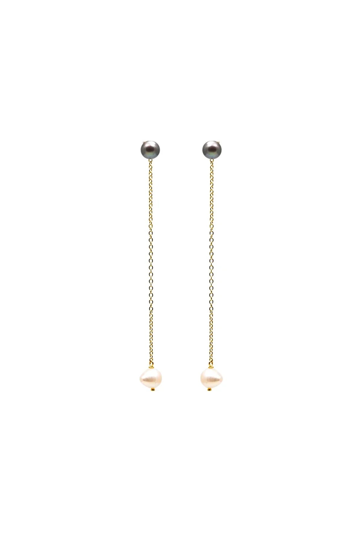 DANGLING PEARLS - Pearl Earrings