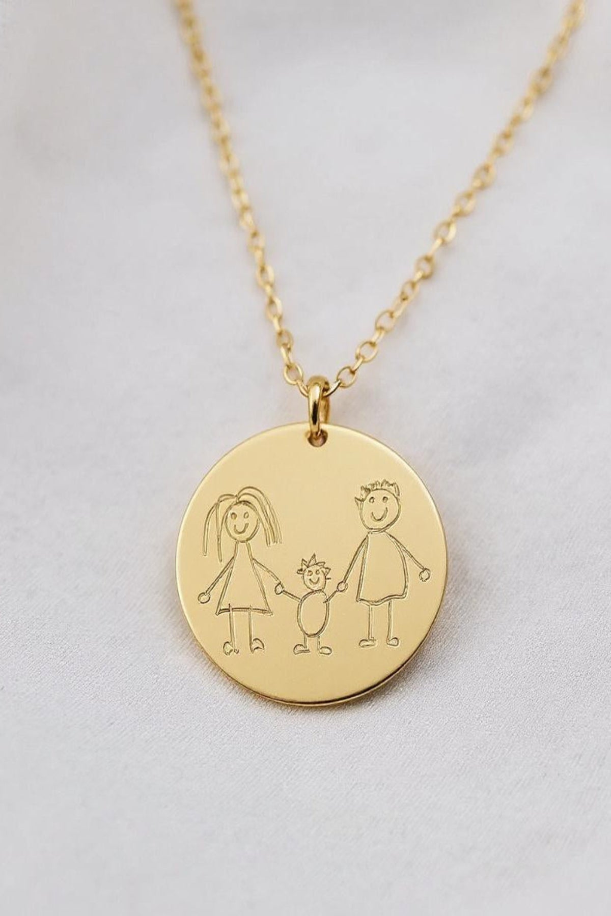 DRAWING – Engraved Childhood Keepsake Necklace