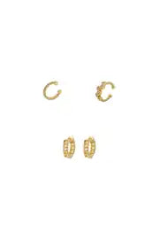 BASIC – Minimal Hoop & Ear Cuff Set