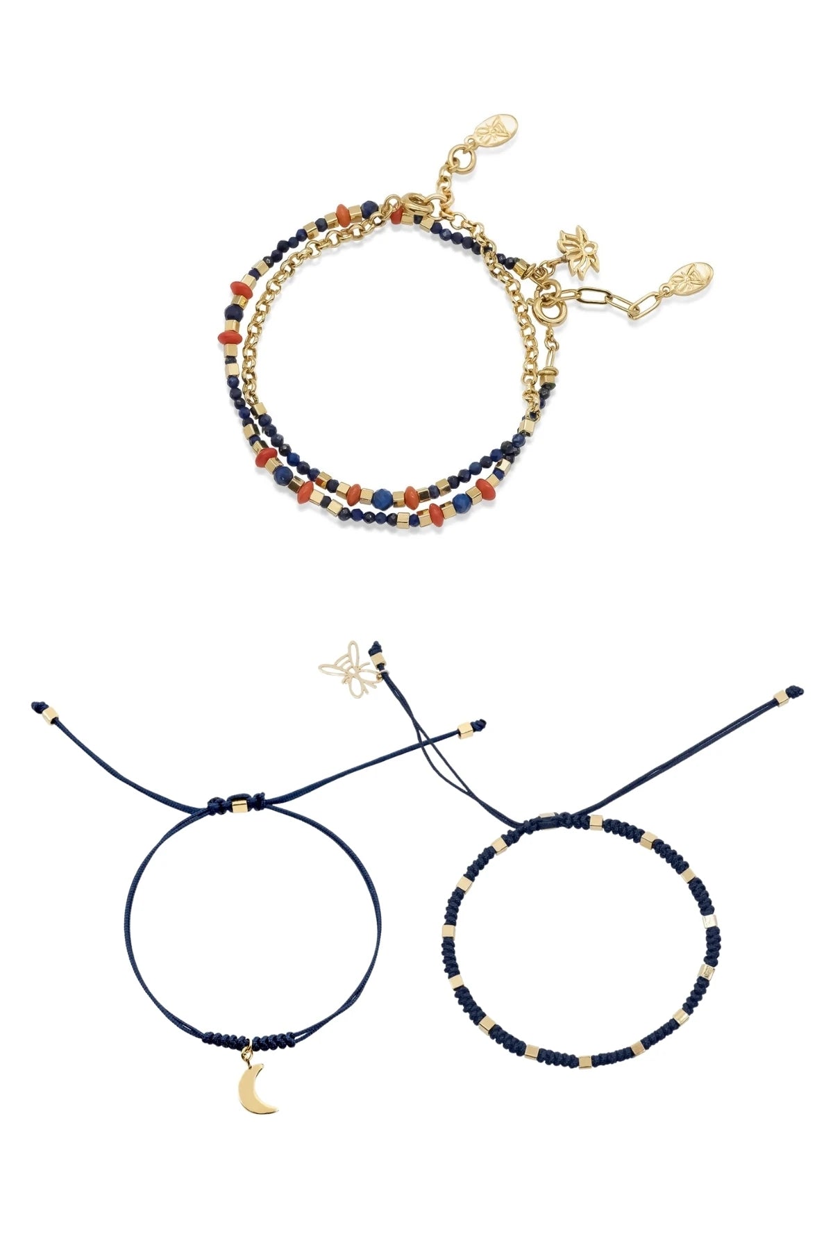 LAZULI – Lapis Beaded Layered Bracelet Set