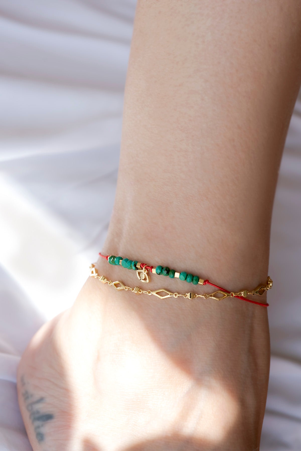BLUE LUCK - Eye Anklet