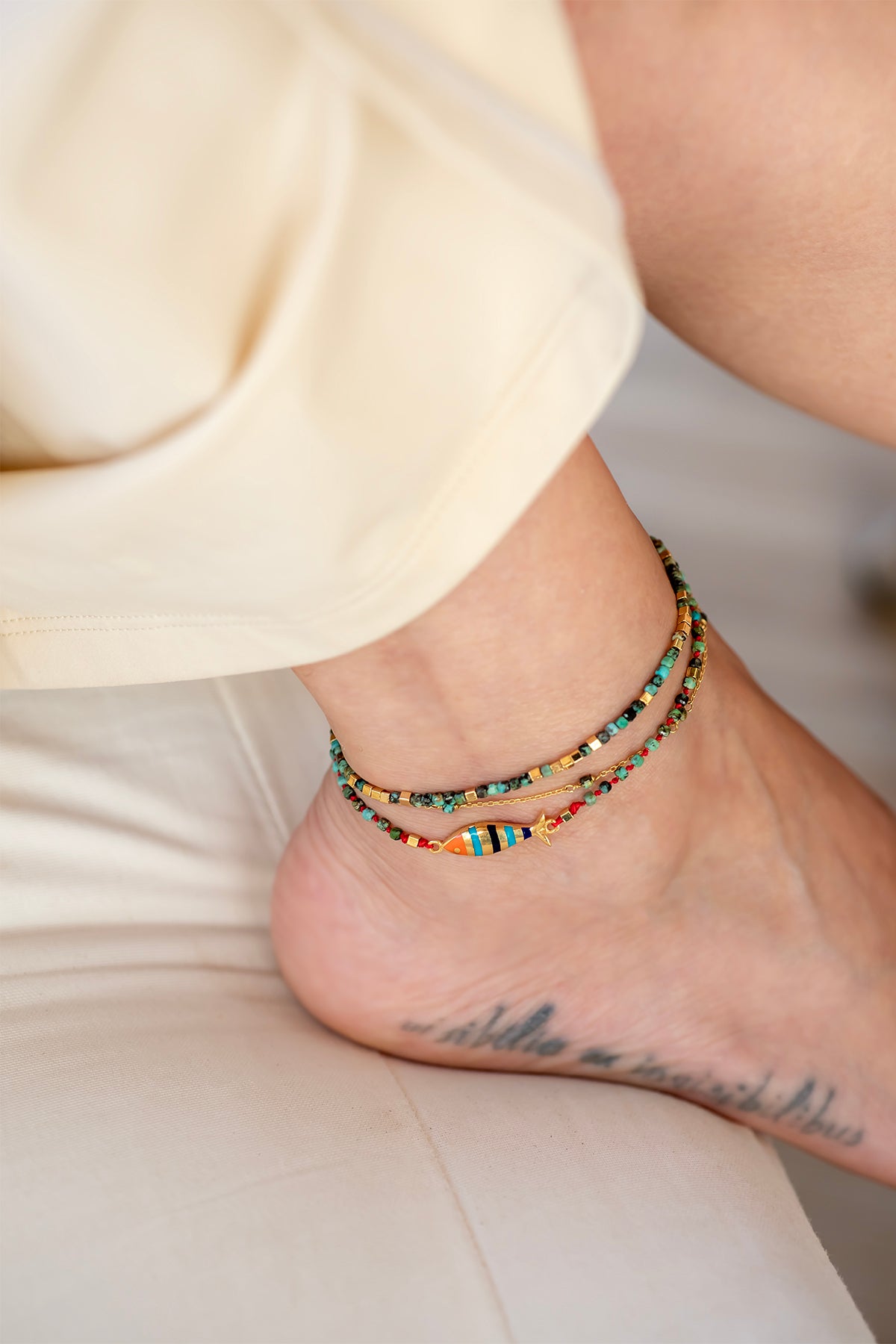 IZZY – Turquoise Fish Anklet