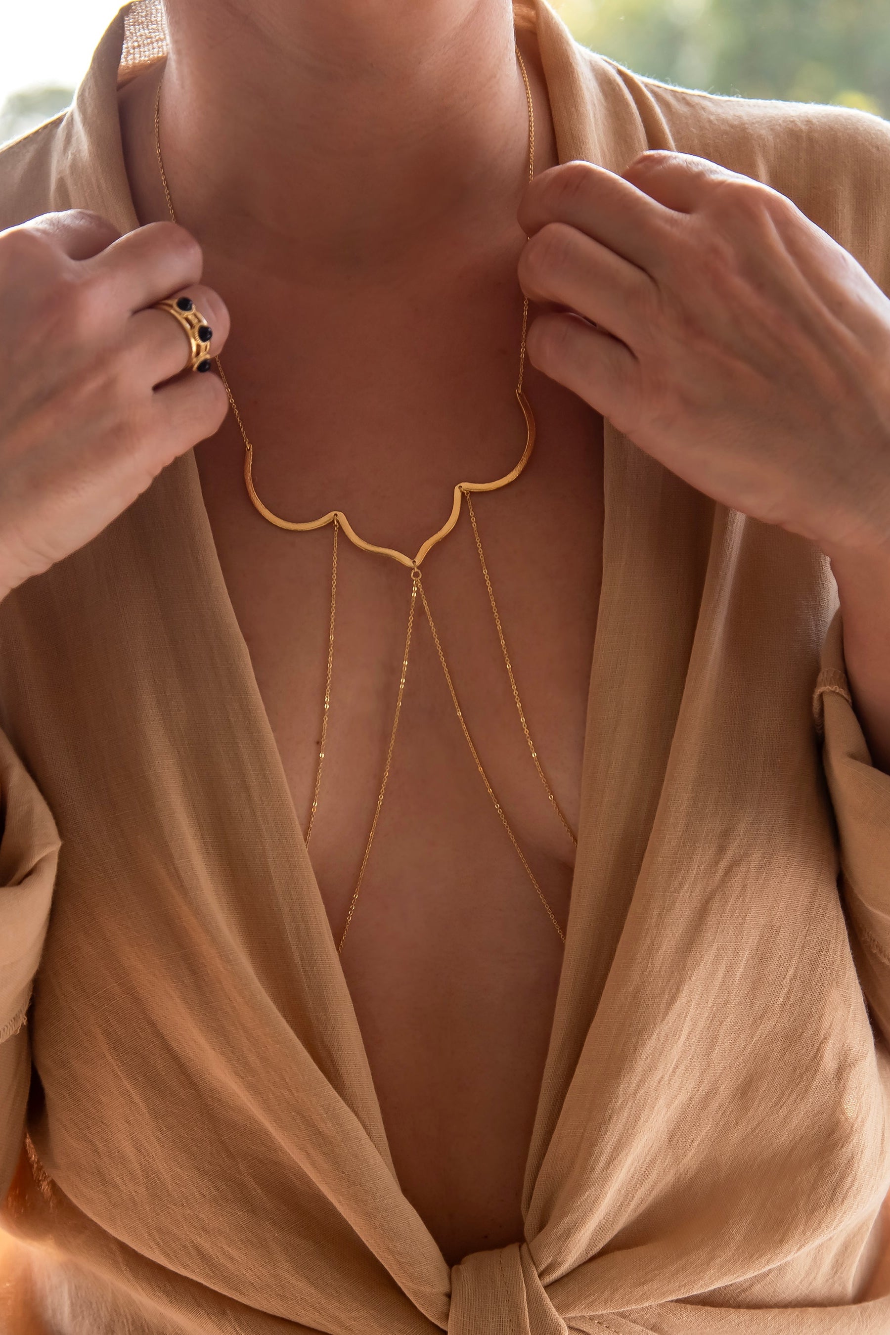HAREM – Statement Draped Body Chain