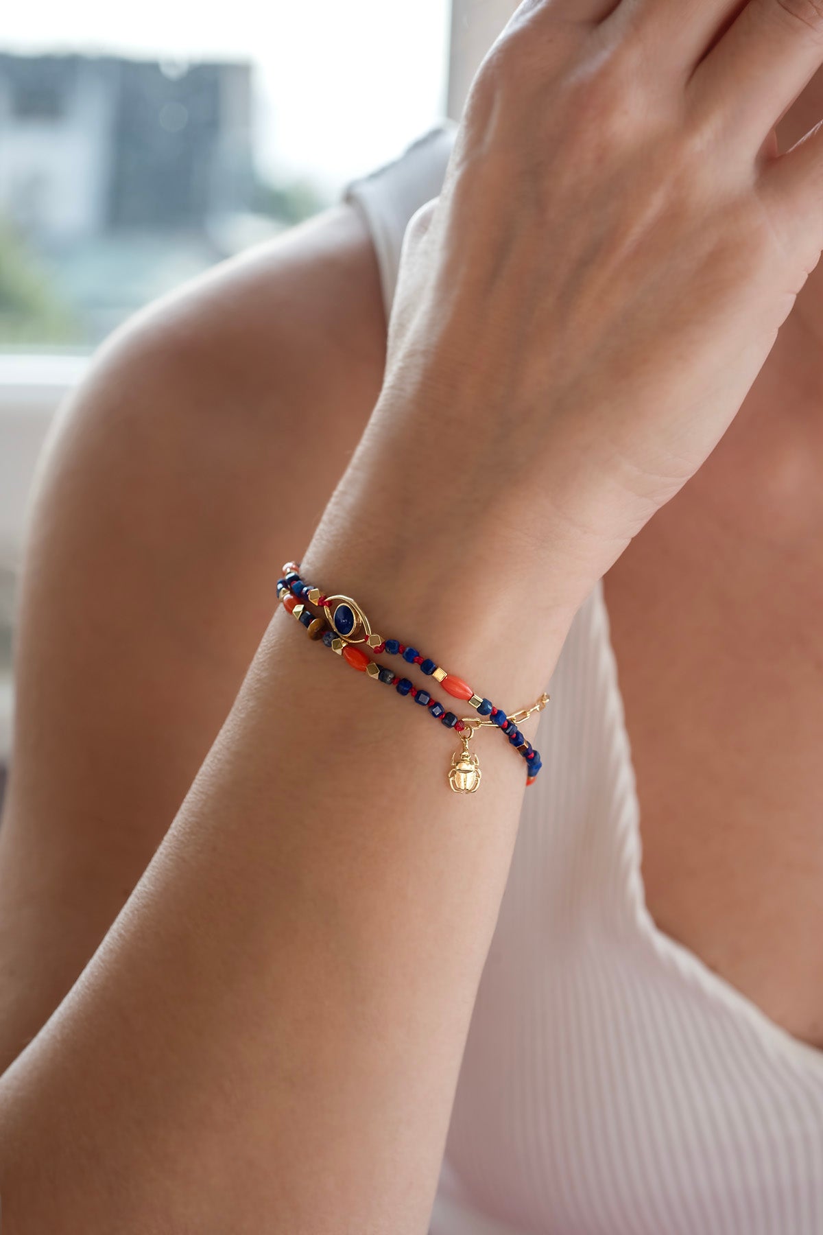 DEEP BLUE – Lapis Eye Bracelet