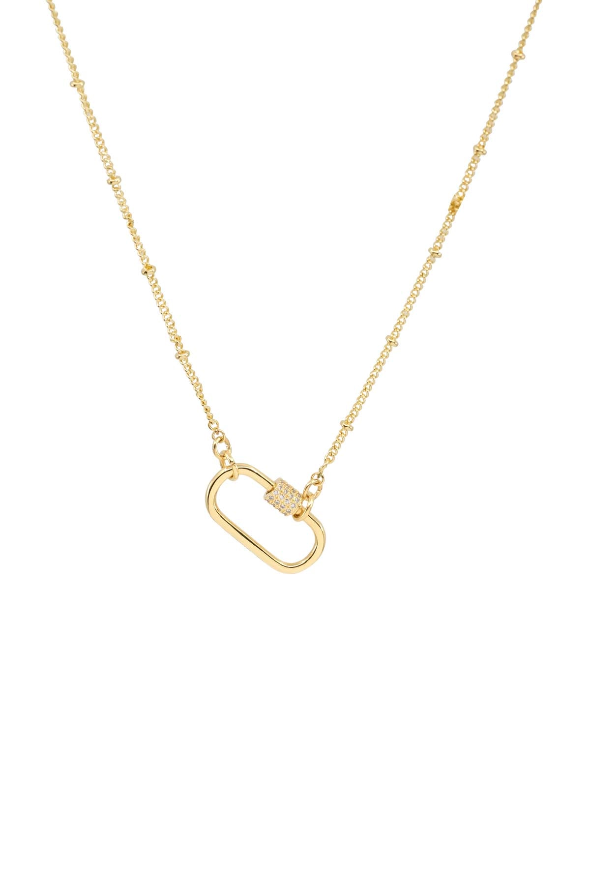 CARABINA - Satellite Curb - Charm Necklace