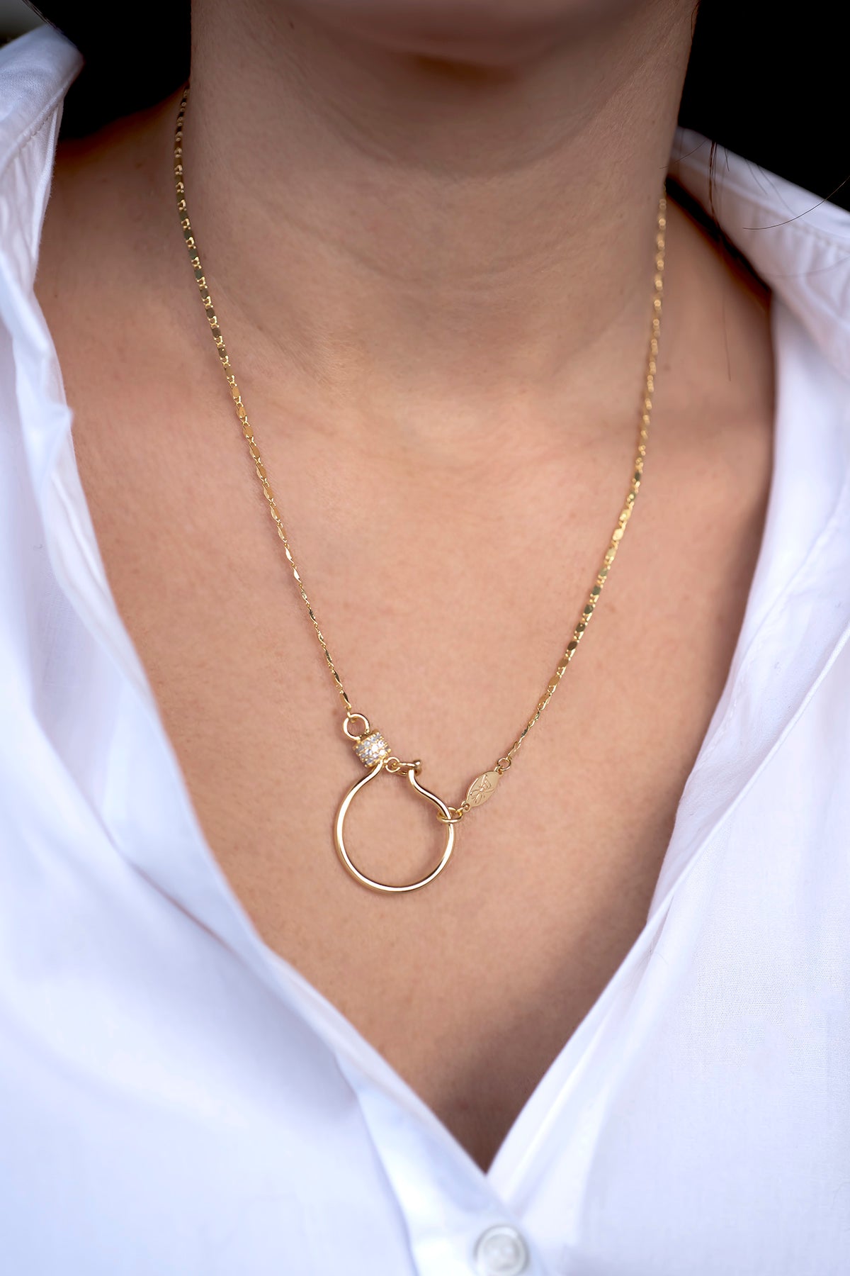 SHINY HOOK - Flat - Chain Necklace