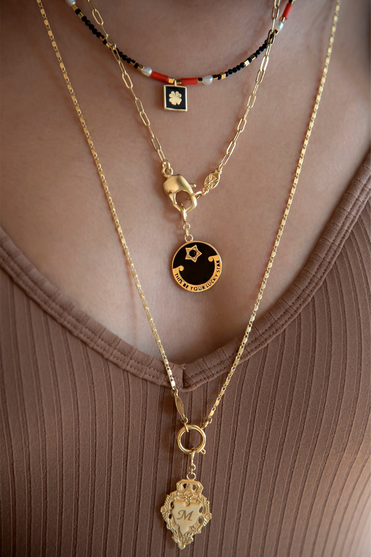 HOOP CLASP - Flat - Charm Chain