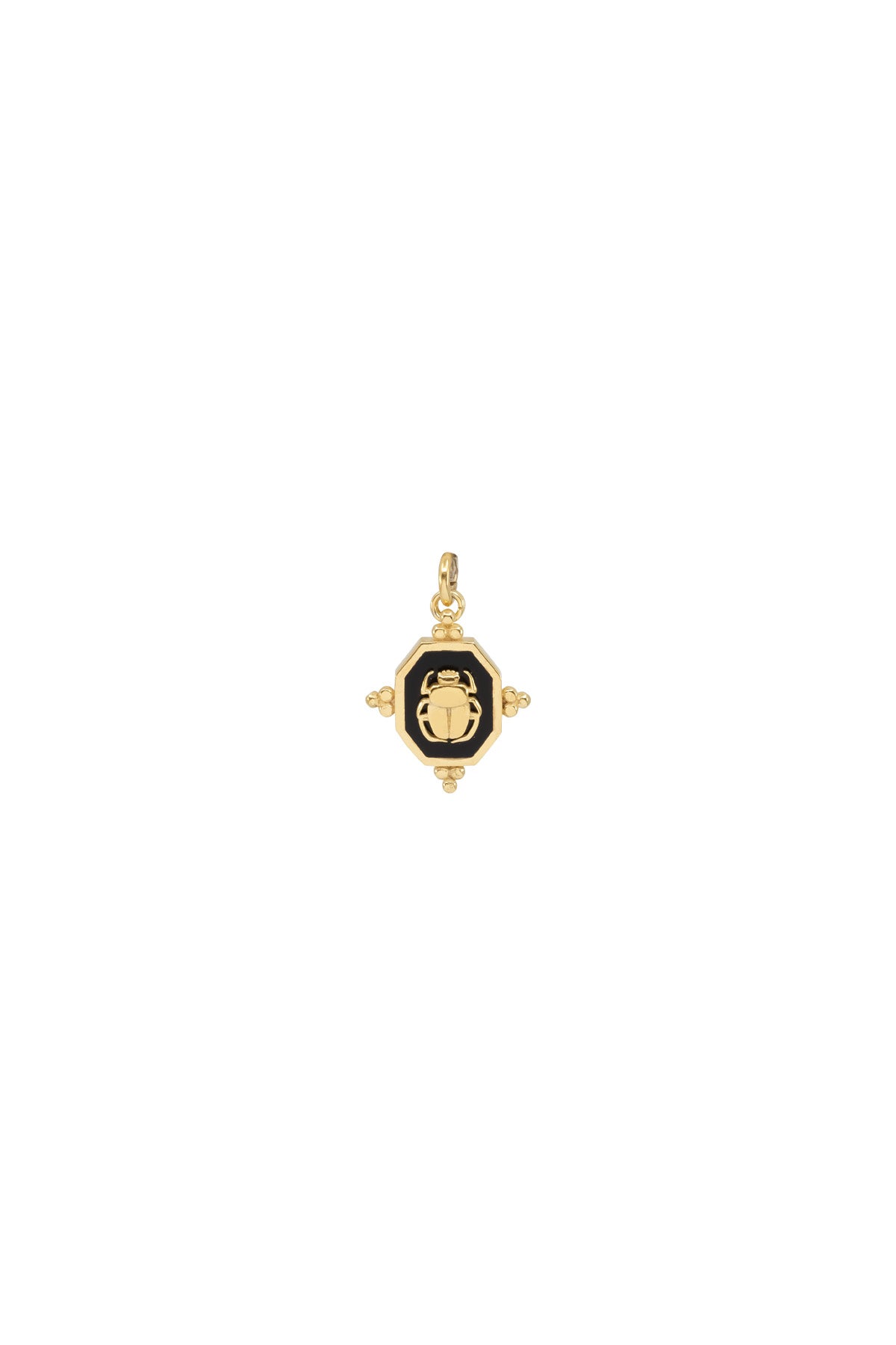 SCARABLACK – Enamel Scarab Charm