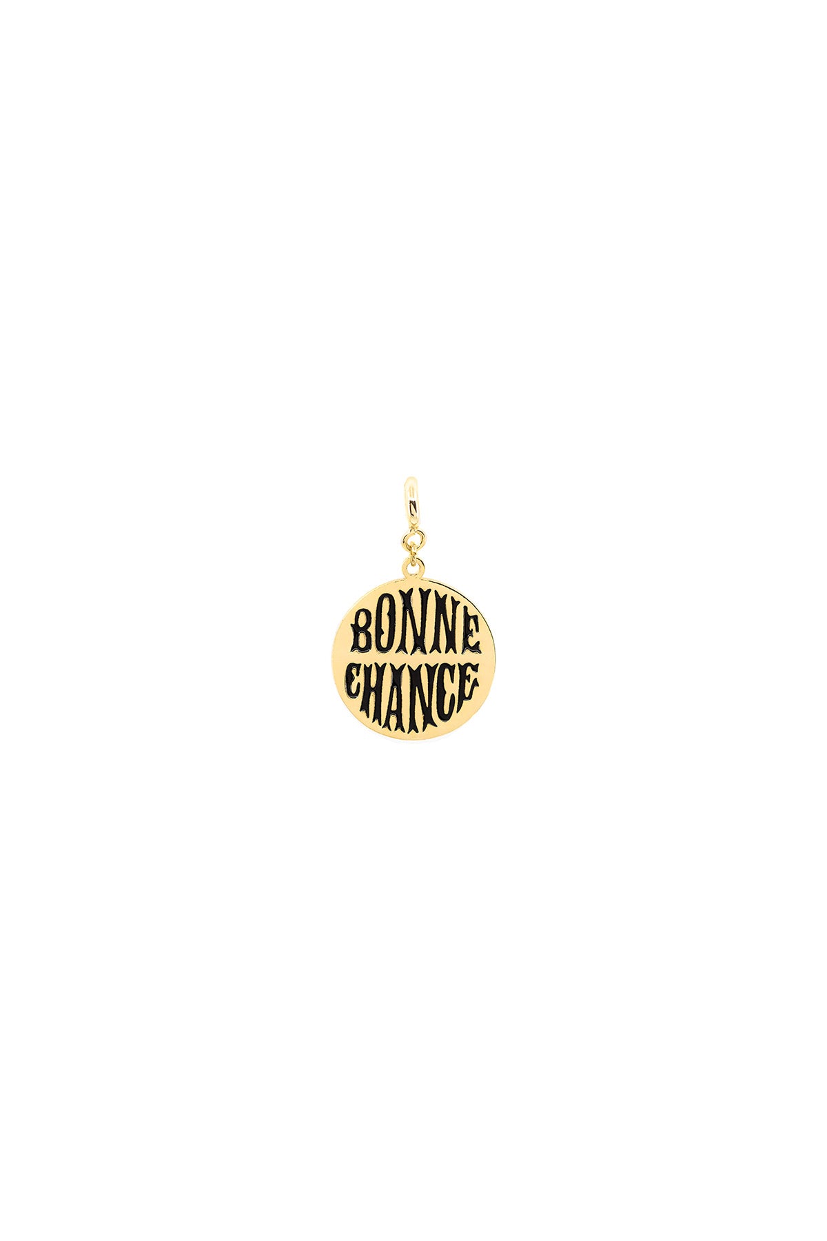 BONNE CHANCE – Black – Lucky Medallion Charm