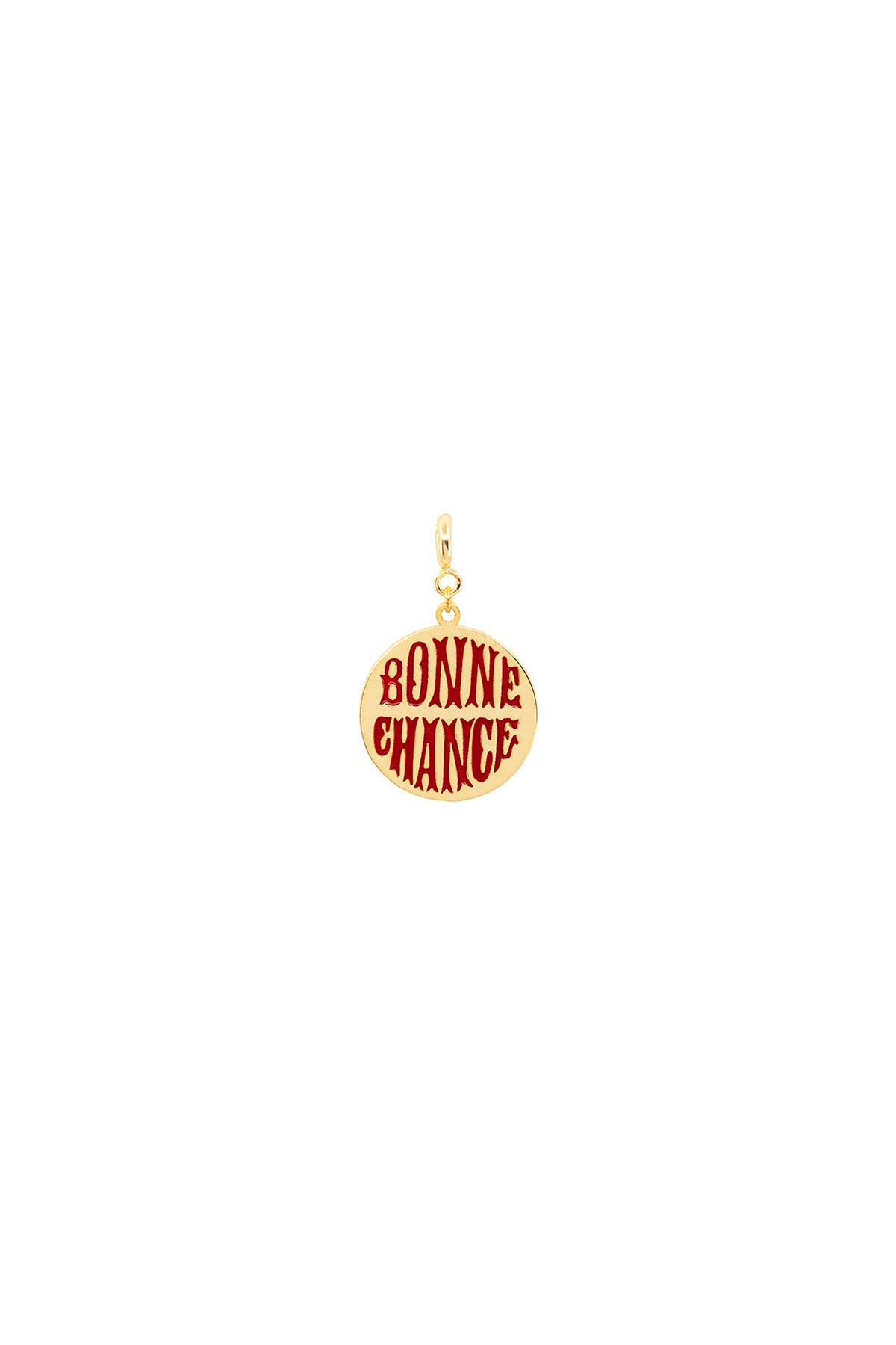 BONNE CHANCE – Red – Lucky Medallion Charm