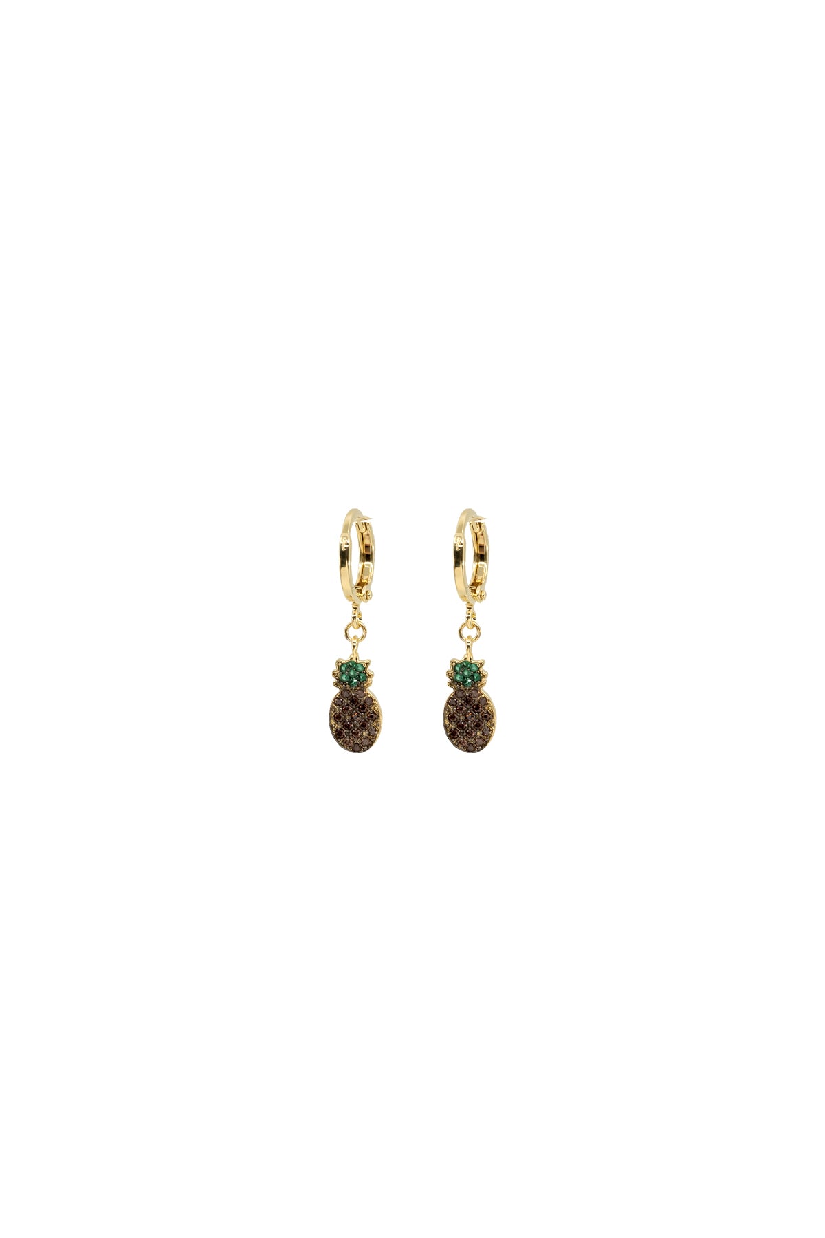 EXOTIC – Pineapple Huggie Earrings