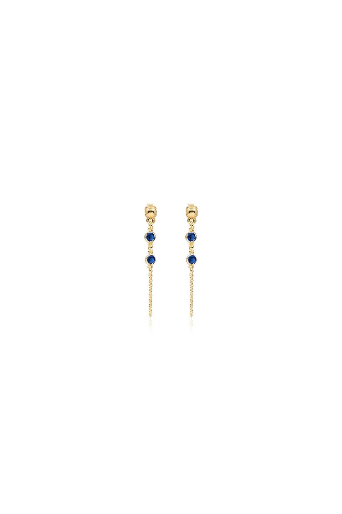 RITA - Sapphire - Zircon Earrings