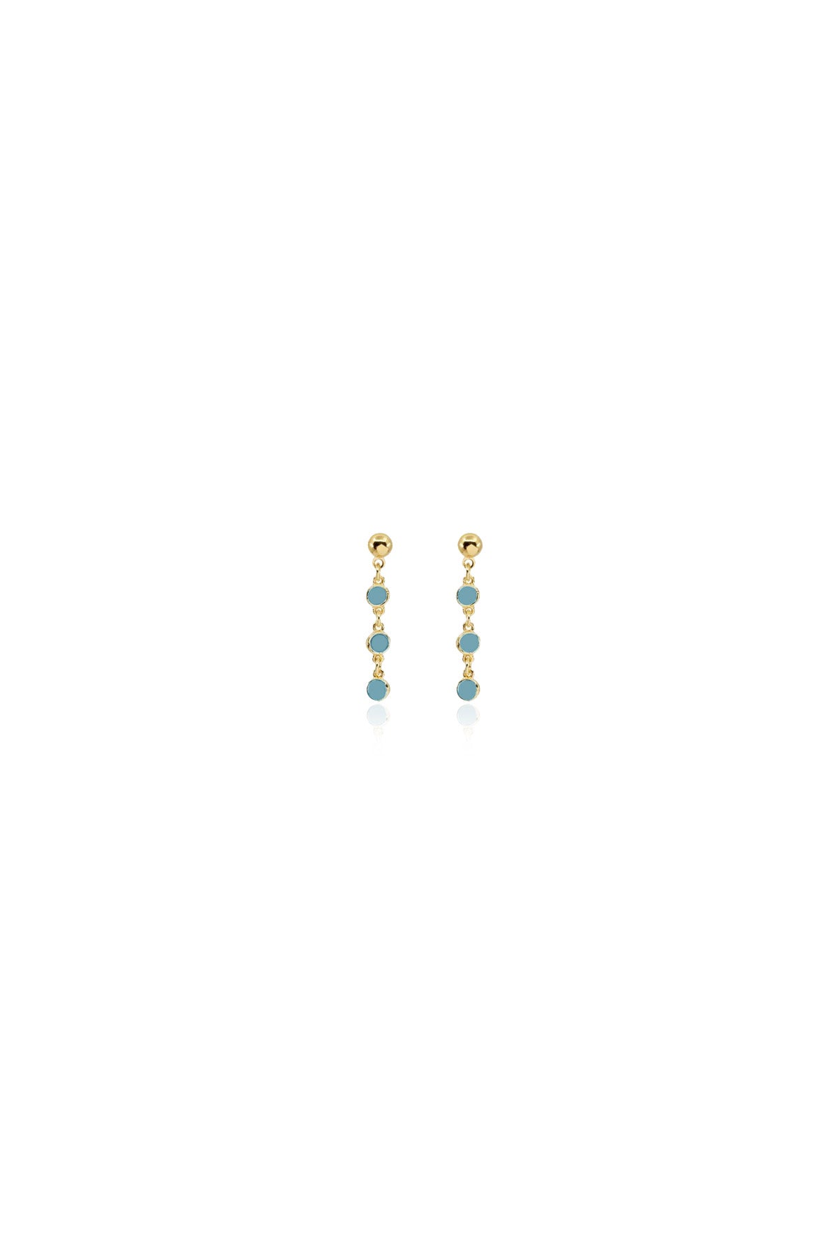 NORA - Turquoise - Zircon Earrings