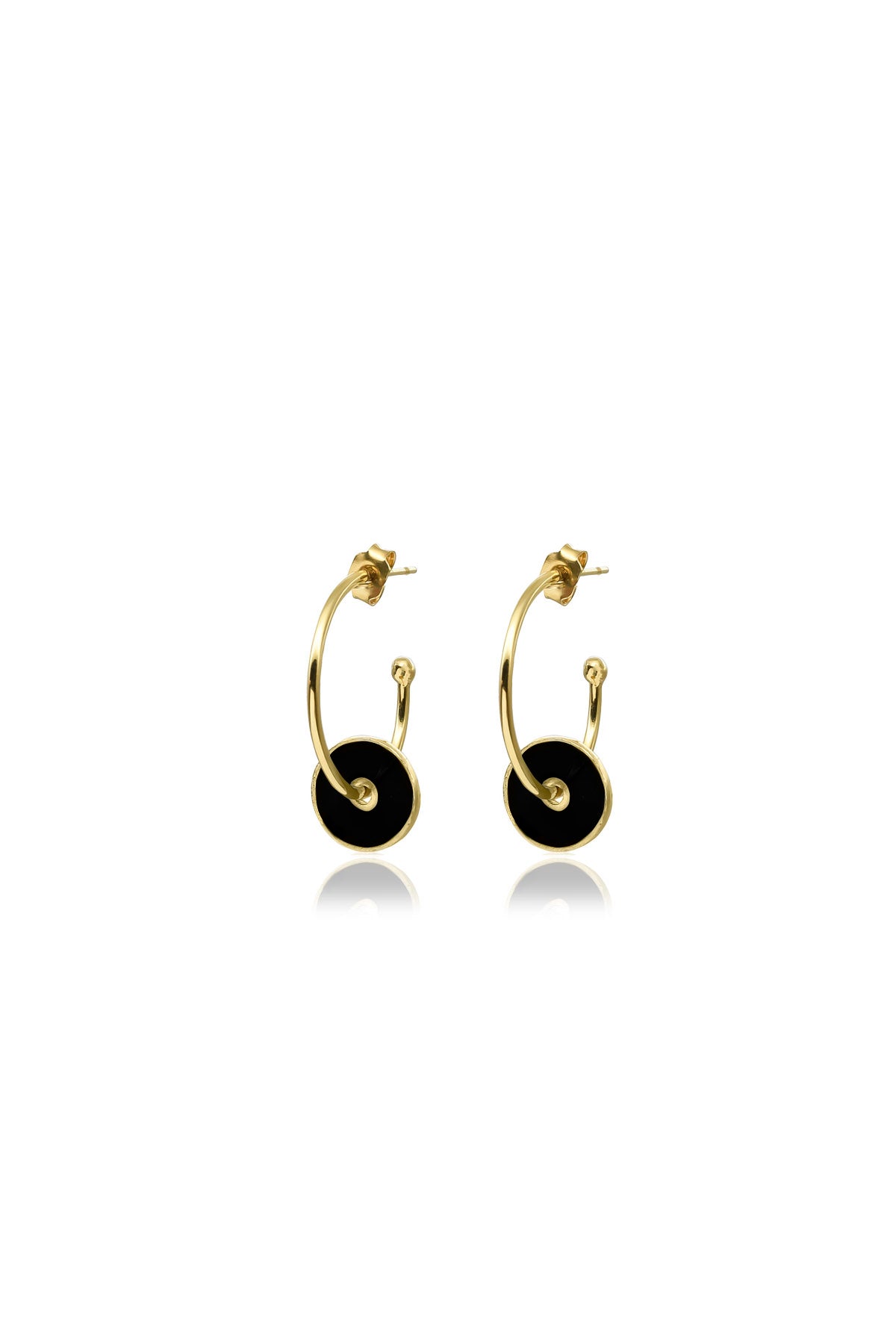 SELIA - Multicolor - Charm Hoop Earrings
