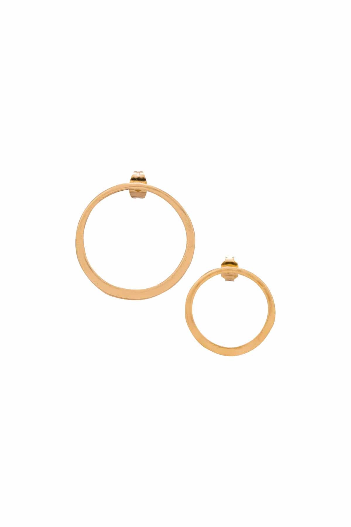 THIN – Mismatched Gold Hoop Earrings