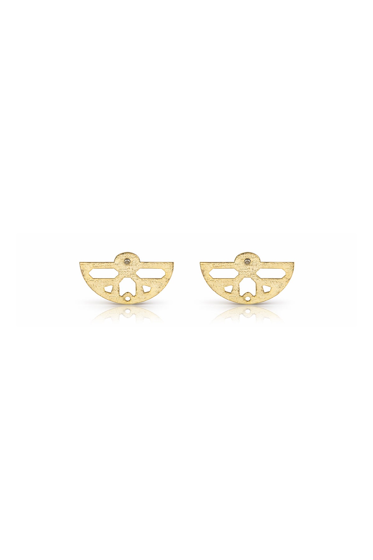 ETHNIC HALF MOON – Textured Cut-Out Earrings